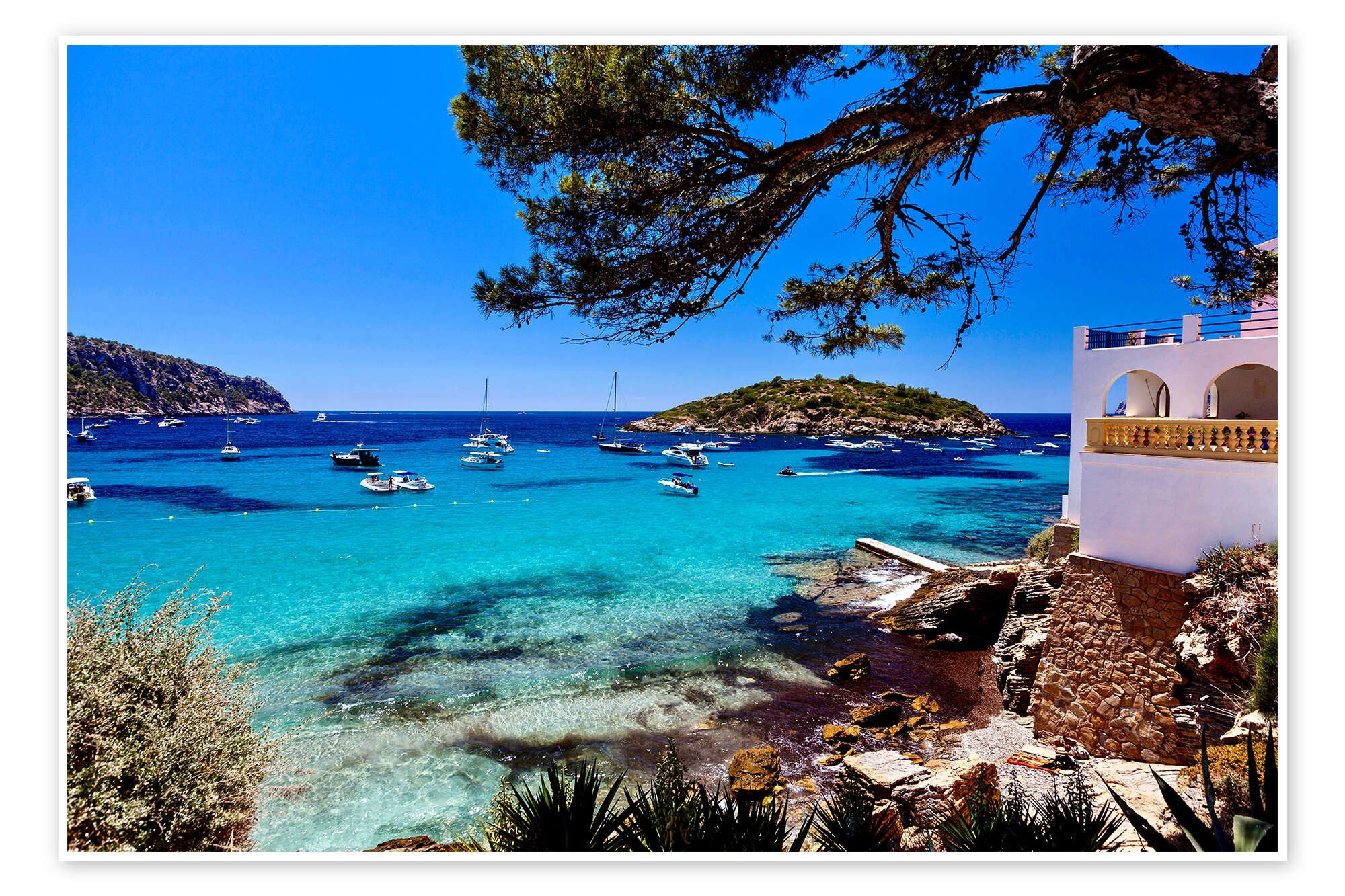 Posterlounge Wandbild Mallorca - traumhafte Bucht, Jürgen Seibertz, erhältlich als Poster, Leinwandbild, Wandsticker oder Acrylglasbild