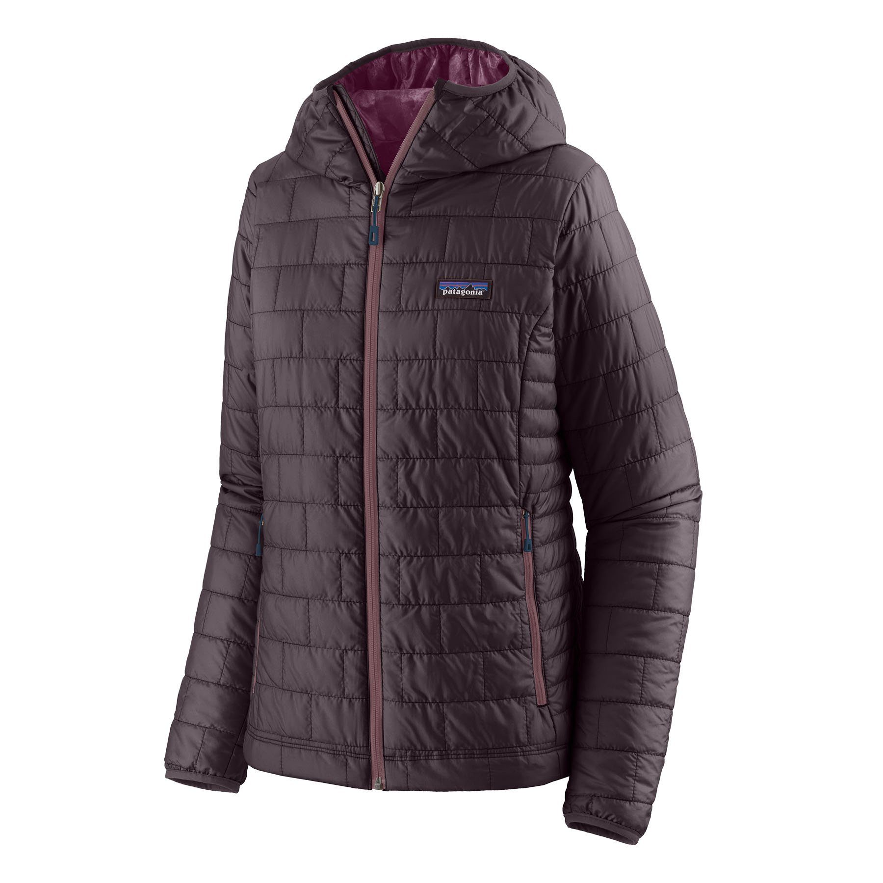 Patagonia Sommerjacke Patagonia Damen Funktionsjacke Nano Puff Hoody obsidian plum | Jacken