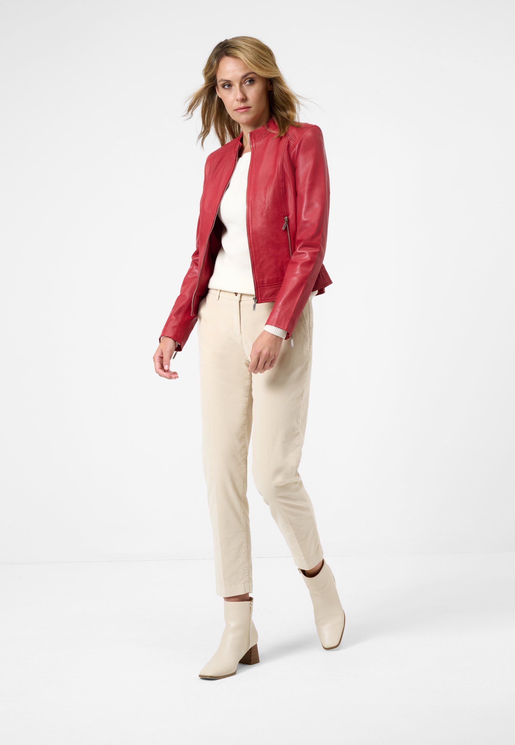 RICANO Lederjacke Ciara Hochwertiges Lamm-Nappa-Leder günstig online kaufen