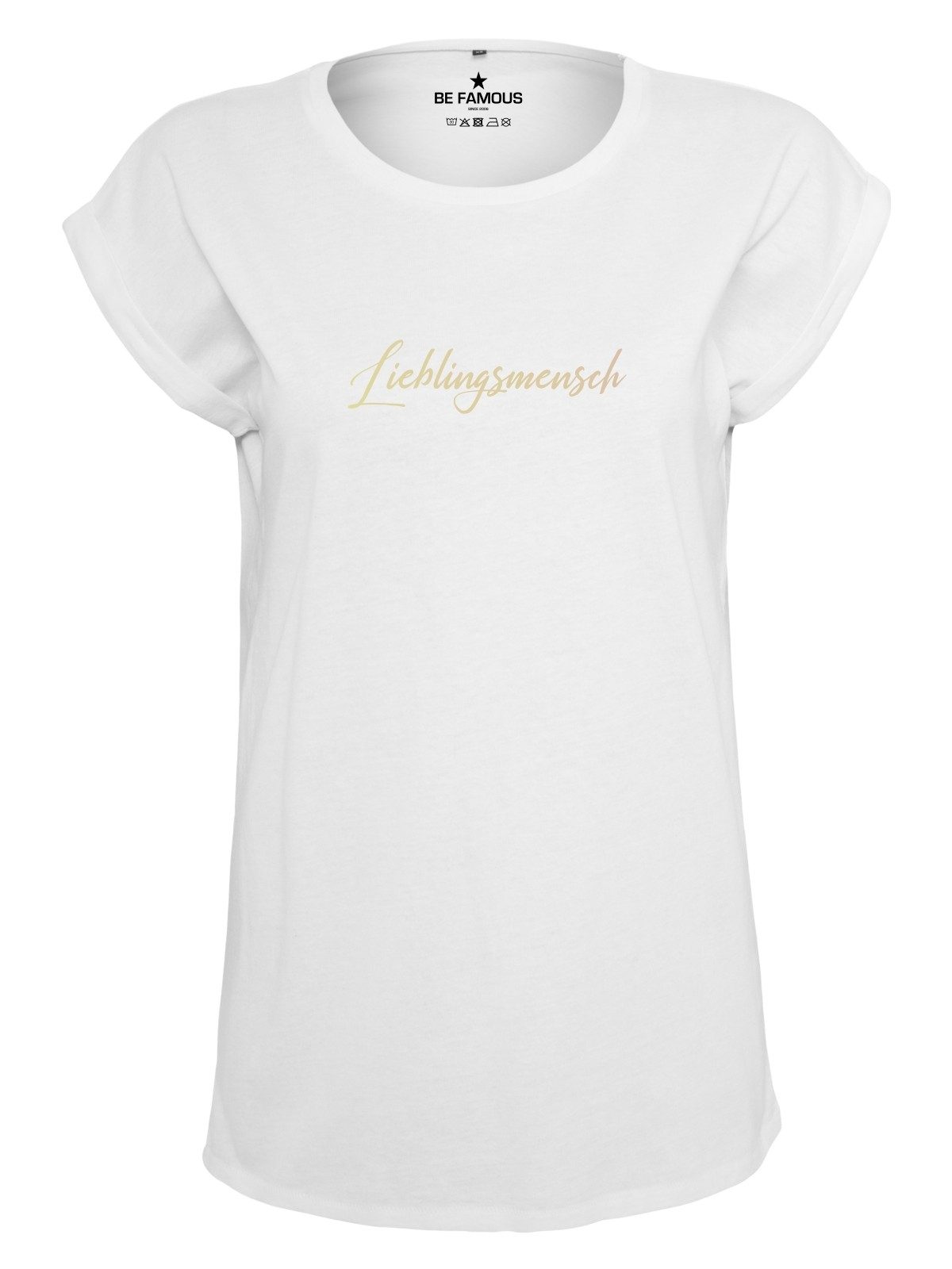 Be Famous Print-Shirt Classic Roll Up günstig online kaufen