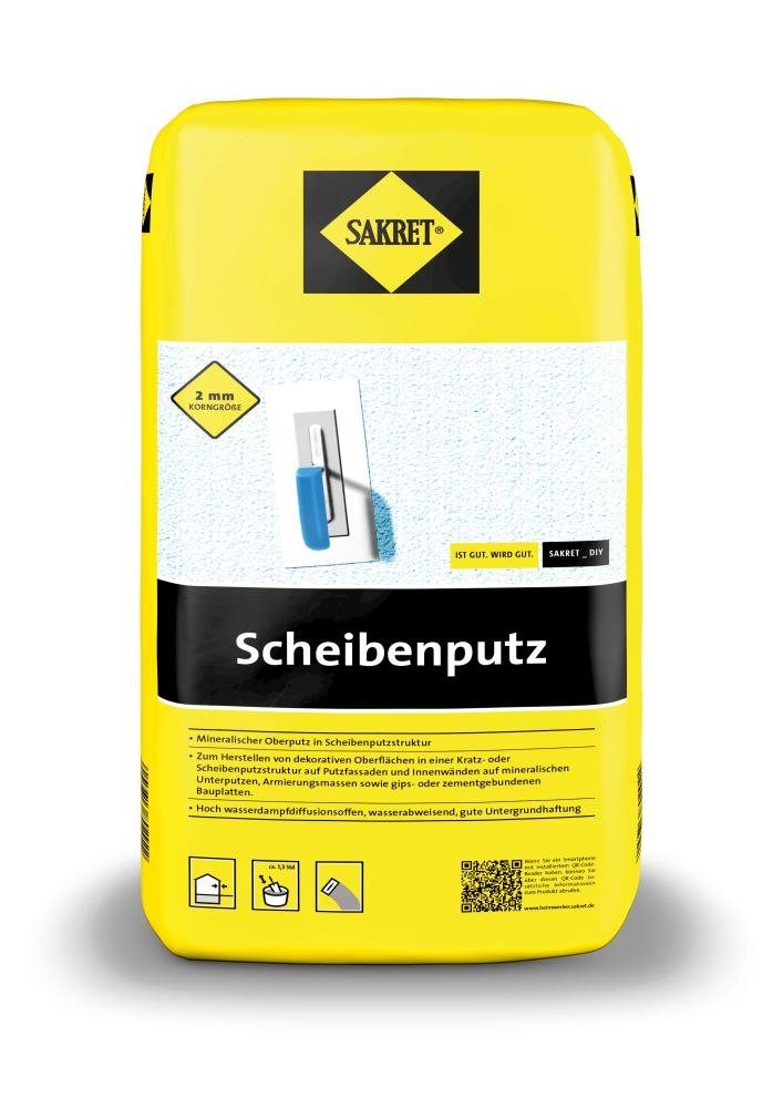 Sakret Gips-Kalk-Putz Sakret Scheibenputz 25 kg Sack weiß Körnung: 2 mm