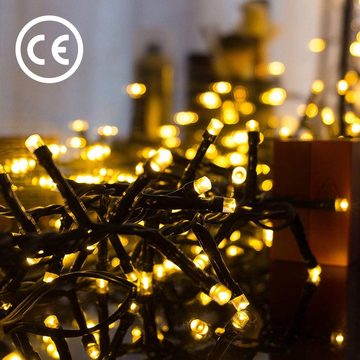 Elegear LED-Lichterkette LED Weihnachtsbeleuchtung, 25/50/100M LED-Lichtervorhang mit Time, 1000-flammig, 8 Modi IP44, für fenster Weihnachtsbäume deko