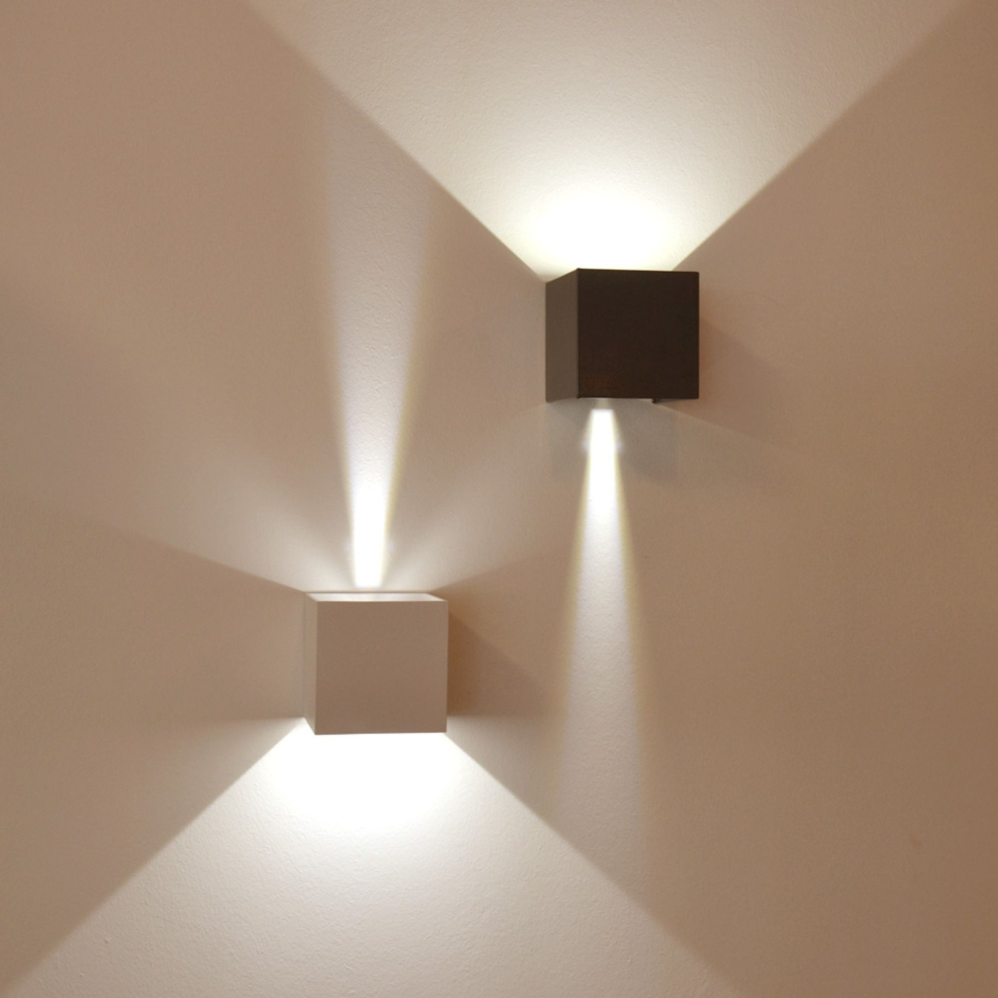 s.luce Wandleuchte LED Außenwandleuchte Ixa IP44 Kupfer, Warmweiß