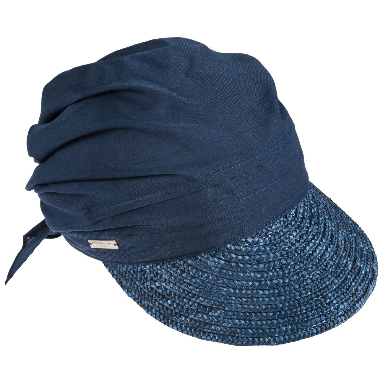 Visor Schirm mit dunkelblau Strohcap (1-St) Seeberger