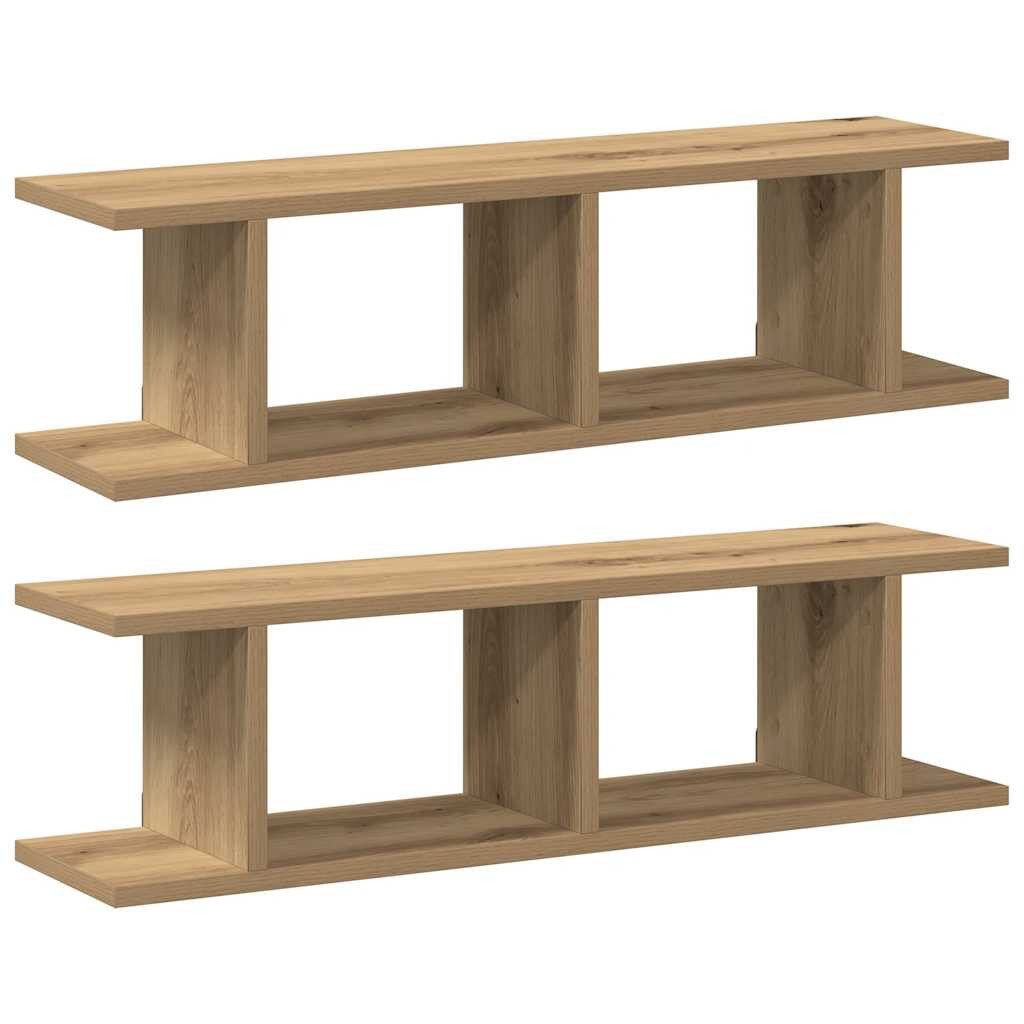 vidaXL Regal Wandregale 2 Stk. Artisan-Eiche günstig online kaufen