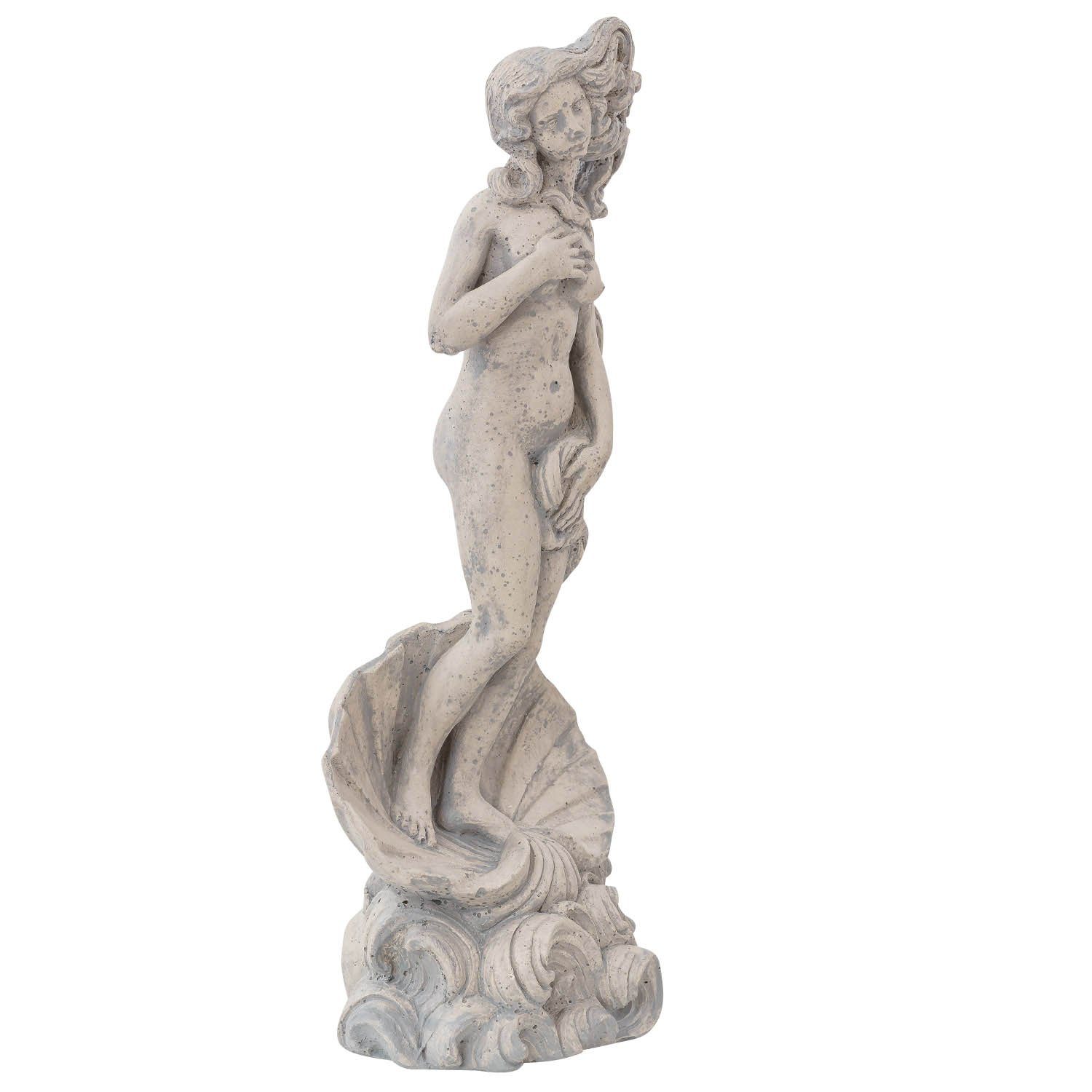 Venus Figur Anti Aubaho Gartenfigur Kunststein Statue Botticelli Replik massiver Skulptur