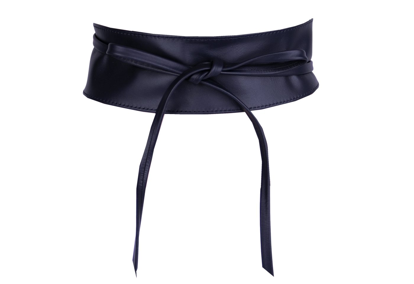 MIRROSI Taillengürtel Wickelgürtel aus Echtleder, Schleife mit breitem Bund (mit breitem Bund zum Wickeln, 7cm Breit, 265cm lang) OBi Gürtel, Bindegürtel, Schnürgürtel, Wickelgürtel