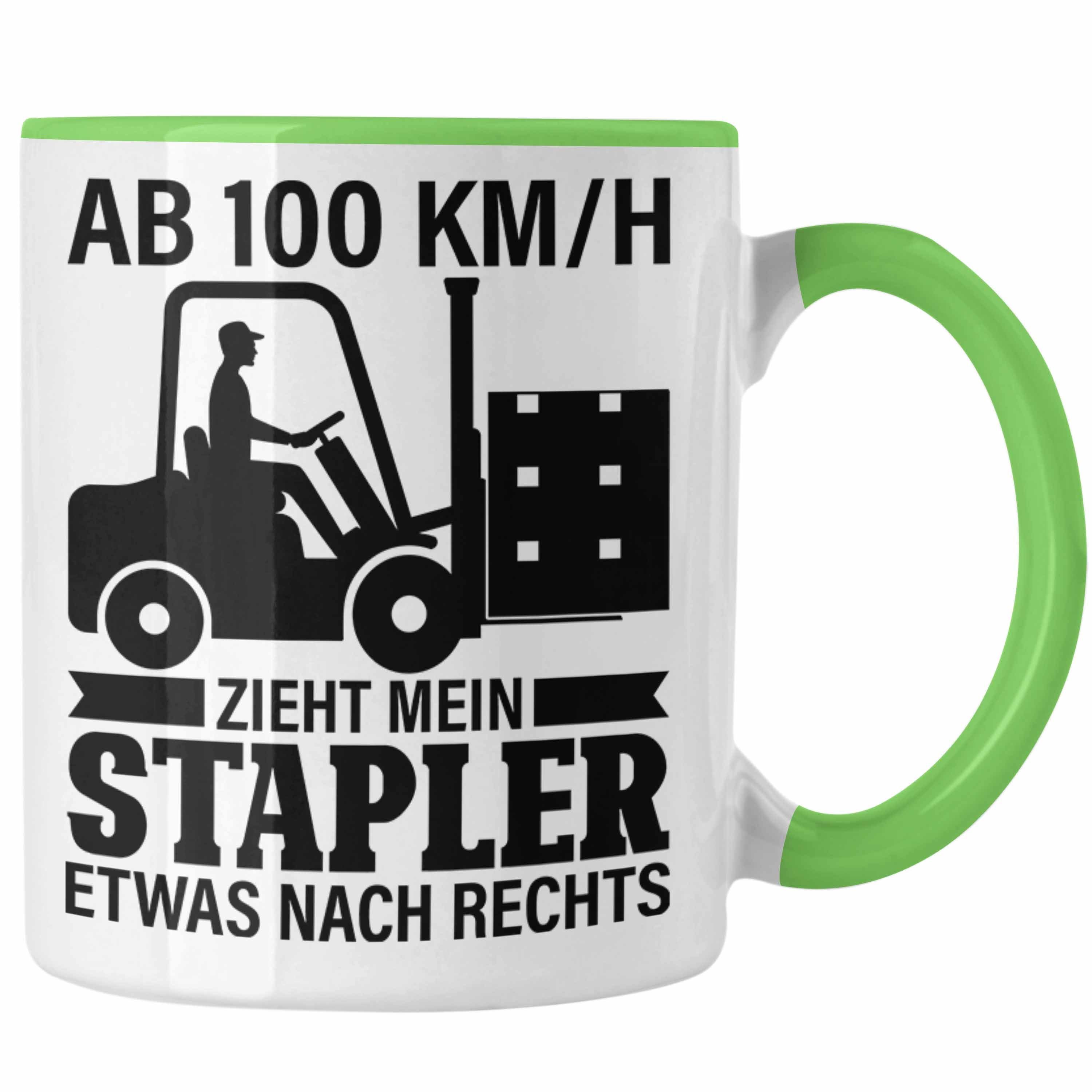 Spruch Geschenkidee Staplerfahrer Fachlagerist Trendation Tasse Lagerist Geschenk Trendation Grün Tasse - Gabelstapler