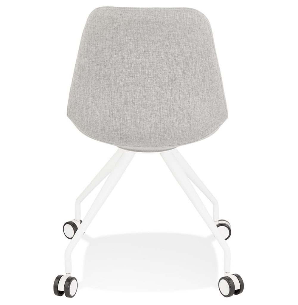 KADIMA DESIGN Bürostuhl NEREUS Modern (grey,white) 60 Stuhl Grau Textile