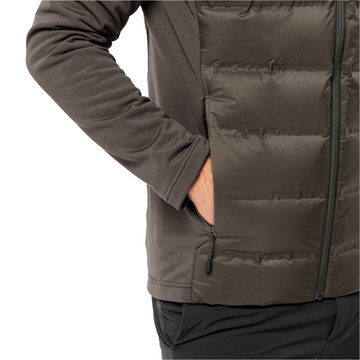 Jack Wolfskin Fleecejacke TASMAN DOWN HYBRID M wärmende Hybrid-Kapuzenjacke für jeden Trail