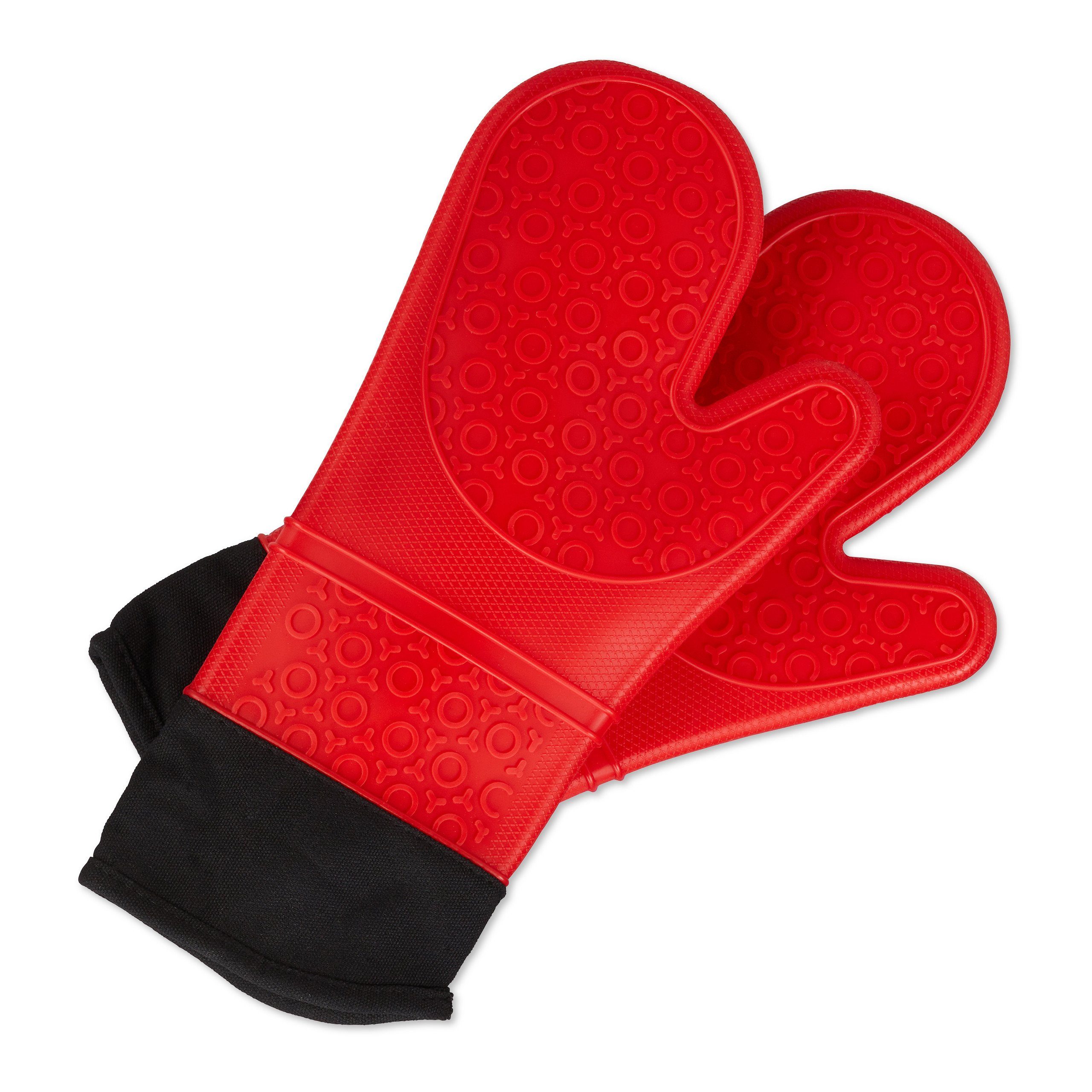 2x Silikon Topflappen 20x25cm - Hitzebeständig Bis 260°C Mit Antirutsch-Oberfläche