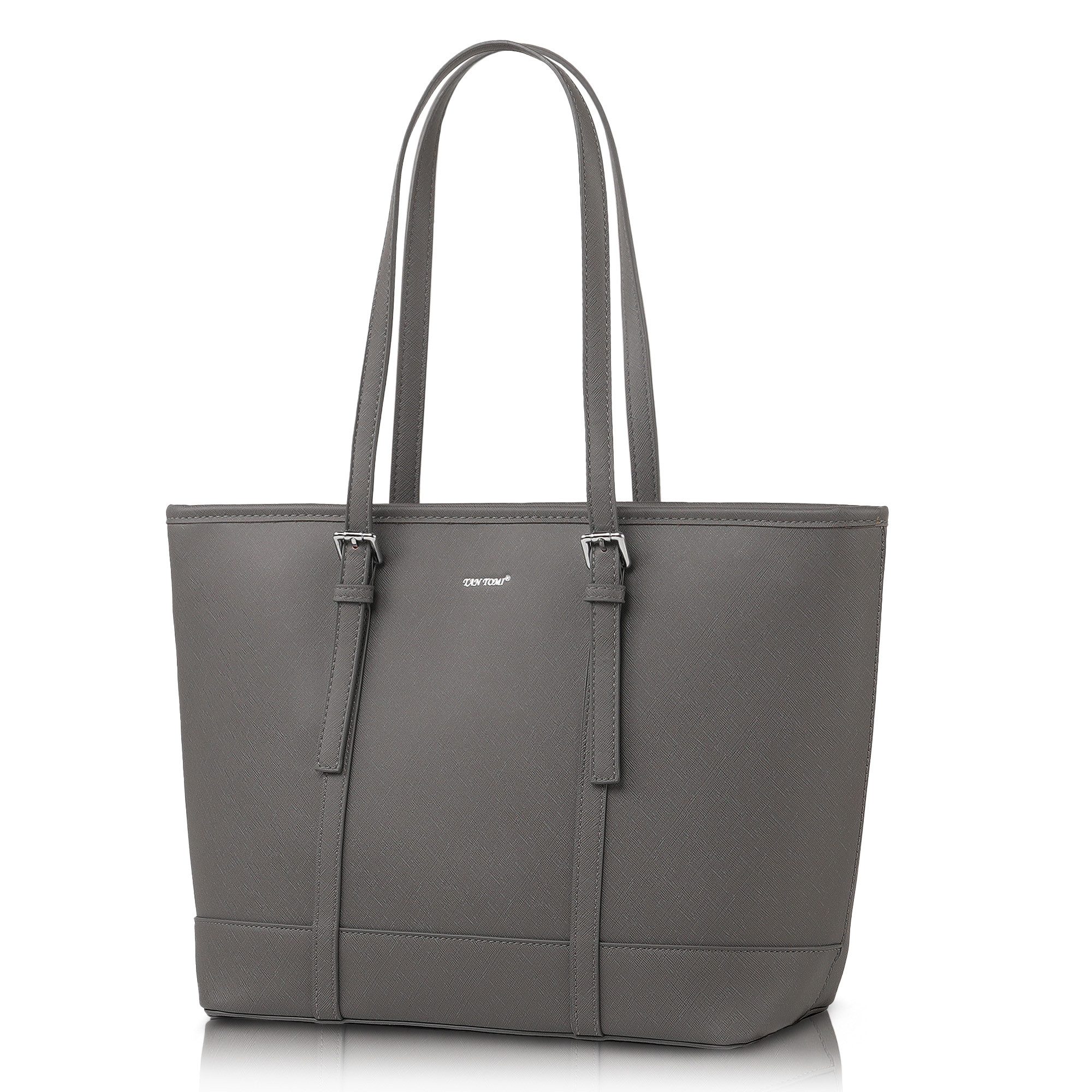 TAN.TOMI Shopper Damen Handtasche Aktentasche Große Businesstasche Elegante, 10,5 Zoll Schlüsselring Mit 3 Fächern Umhängetasch Bürotasche