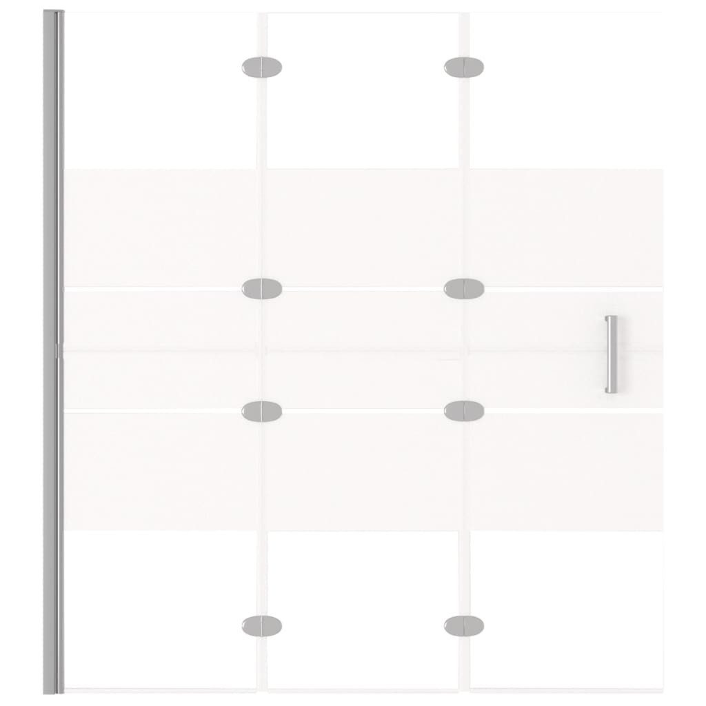 vidaXL Duschwand 120 x 140 cm Faltbare Duschkabine ESG 120x140 cm Weiß