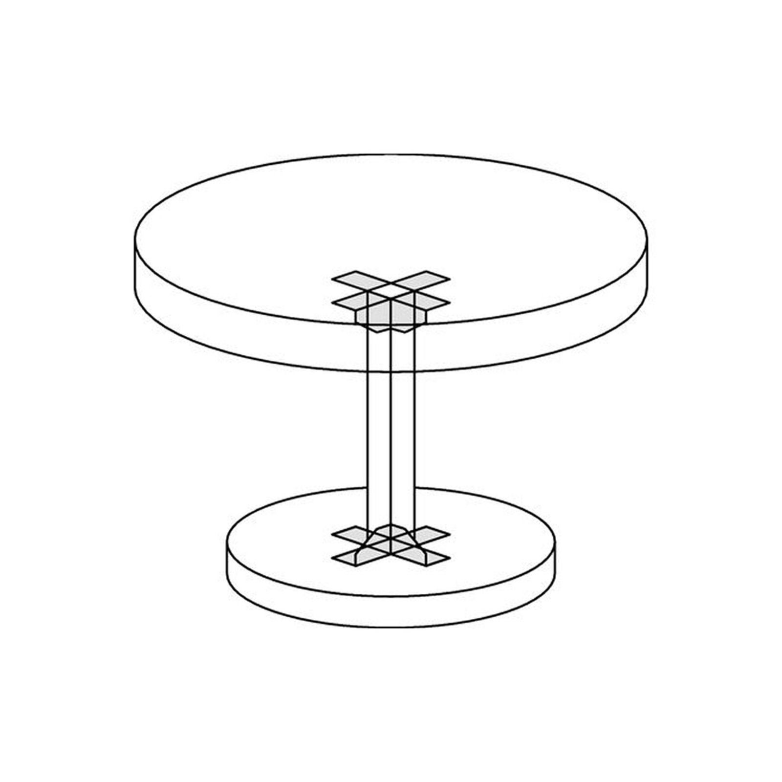 St), mit vernickelt mit Tischbeschlag (1 Anschraublöchern SO-TECH® Winkelbeschlag seitlichen Stahl Anschraublöchern seitlichen