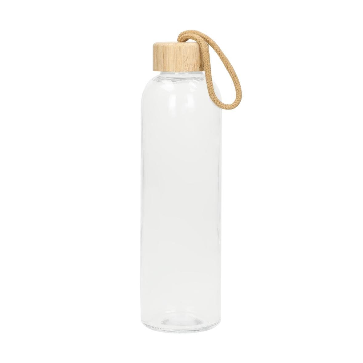 elasto Trinkflasche 700 ml Glasflasche "Natural" Wasserflasche mit softer Hülle, Sportflasche, Für Unterwegs, Bottle, Schule und Arbeit, Hülle