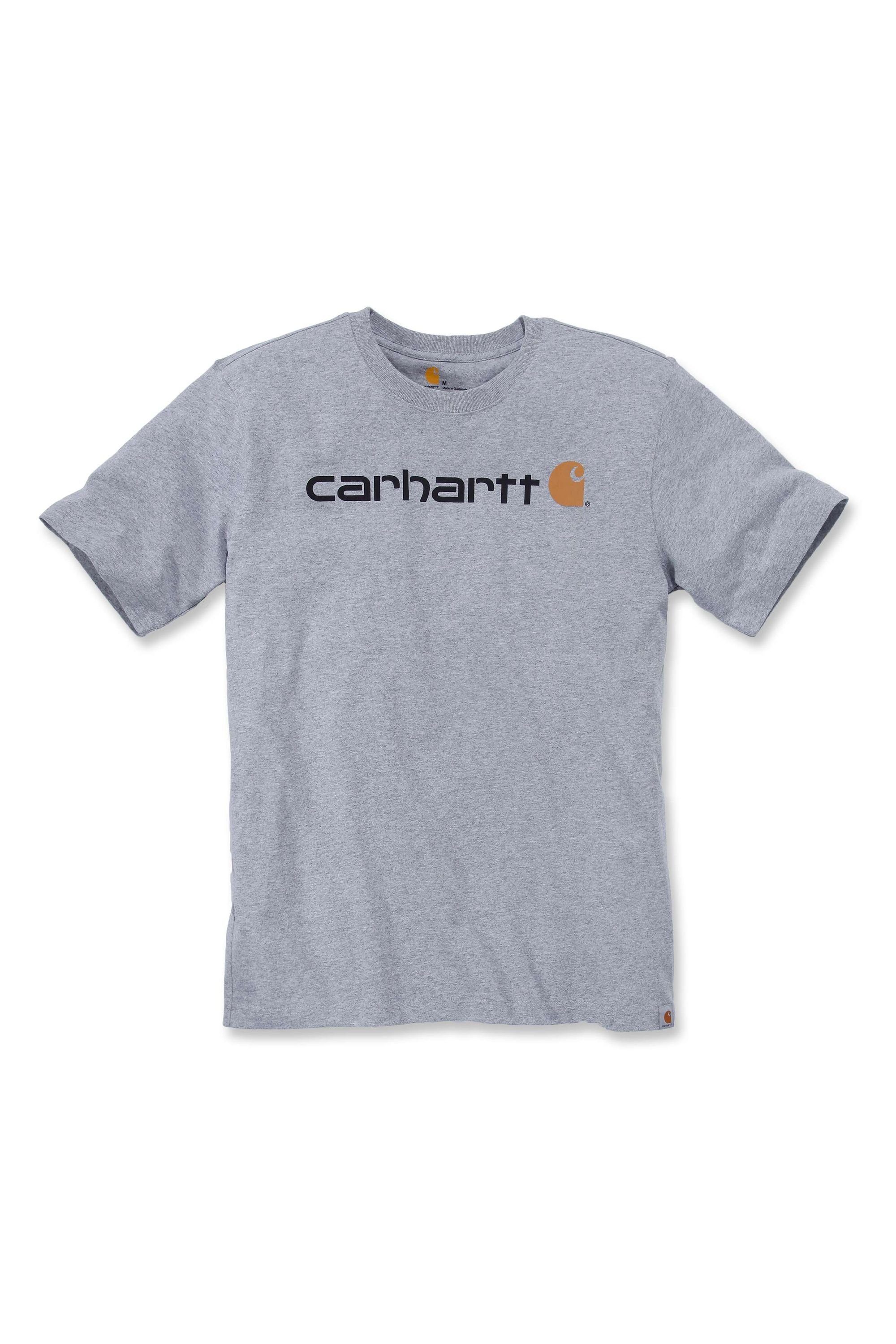 Carhartt T-Shirt Carhartt CORE LOGO T-SHIRT S/S 103361 (1-tlg) heather grey