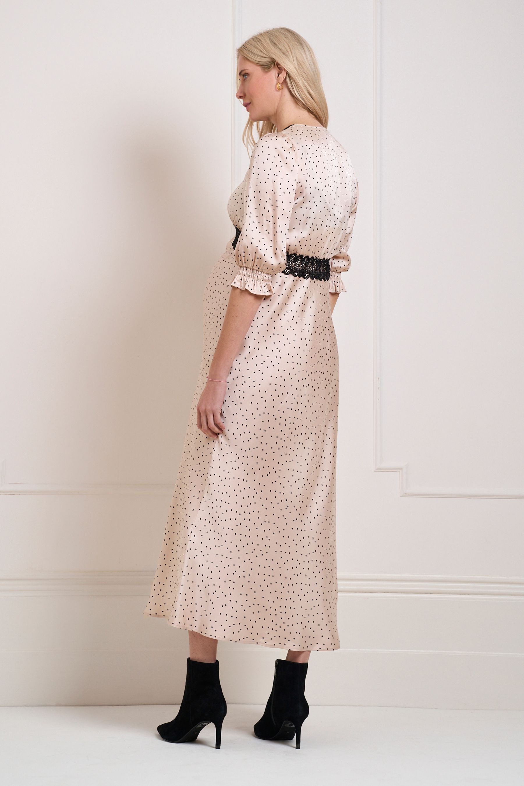 Seraphine Umstandskleid Seraphine Umstandskleid mit Spitzenbesatz (1-tlg)