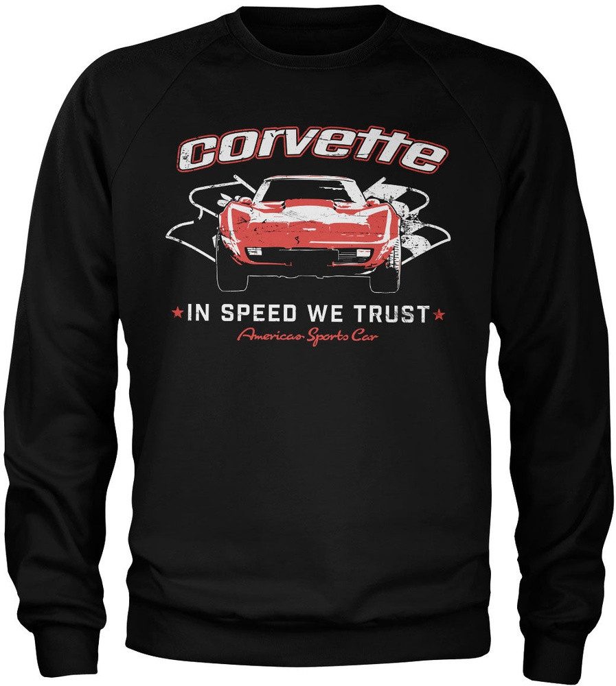 Corvette Rundhalspullover In Speed We Trust Sweatshirt