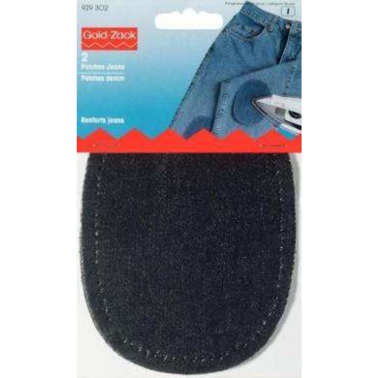 Prym Stricknadeln Patches Jeans 10x14 cm schwarz 1 Paar