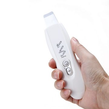 yozhiqu Kosmetikbehandlungsgerät Ultraschall-Peeling für den Heimgebrauch, Gesichtspeeling, Tiefenreinigung, beleuchtet das Gesicht, wasserdicht, Lithium-Batterie