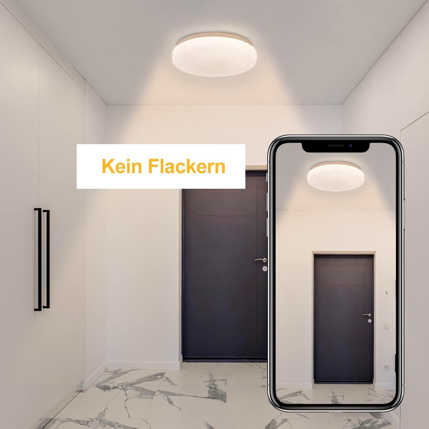Nettlife LED Deckenleuchte Sternenhimmel Kinderzimmer 15W günstig online kaufen