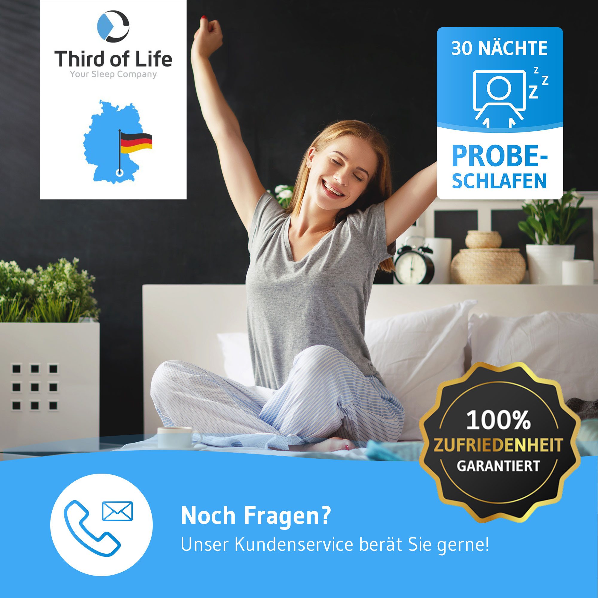 Third of Life Baumwollkissen inSPIRO Ergonomisches Kopfkissen, Nackenstütz-Kissen für Allergiker in allen Größen, bis 95°C Waschbar – Bild 5 von 5