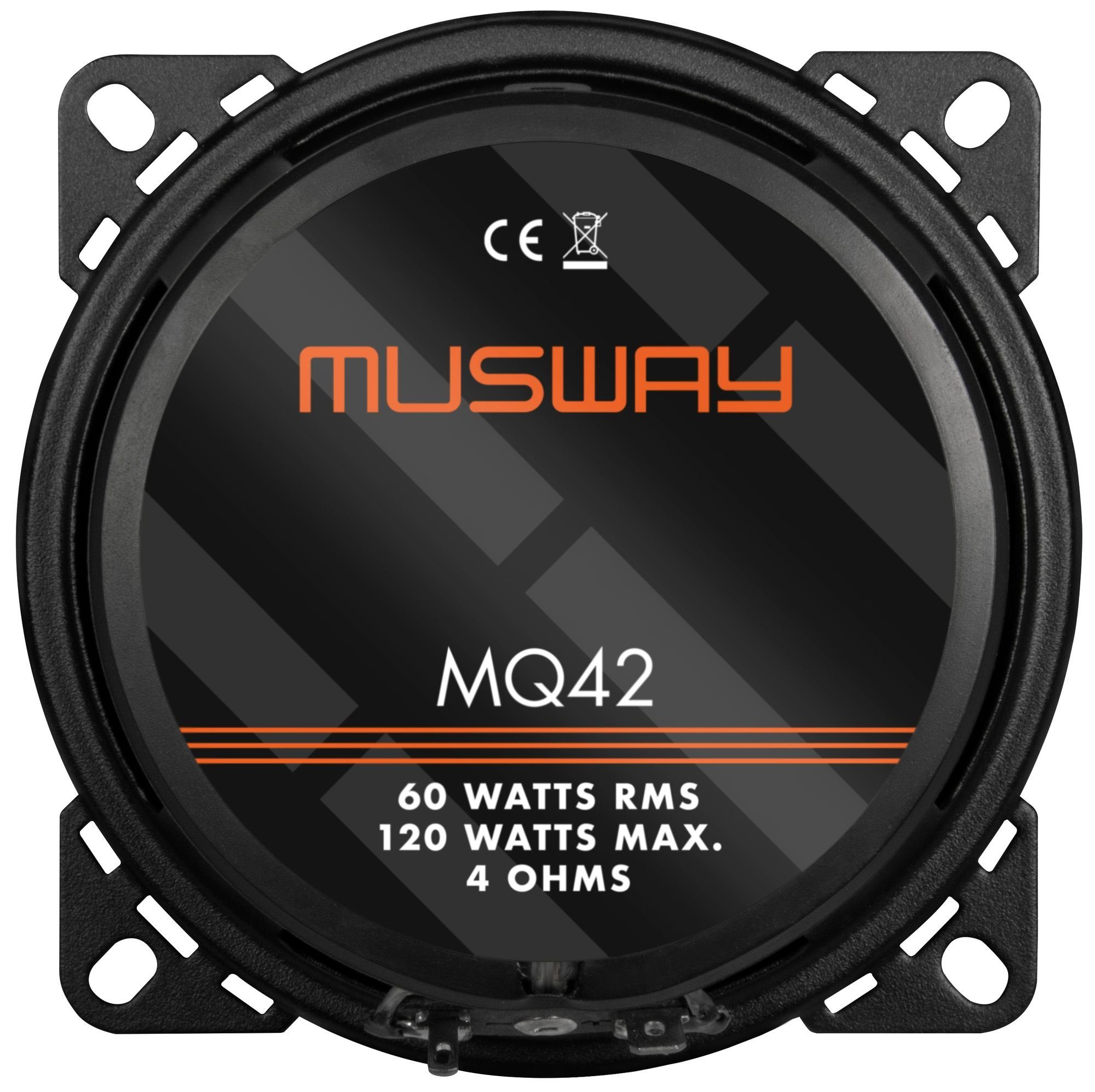 Koax Musway 10cm Koax Lautsprecher MQ42 - - Lautsprecher) Musway 10cm Auto-Lautsprecher MQ42 (Musway