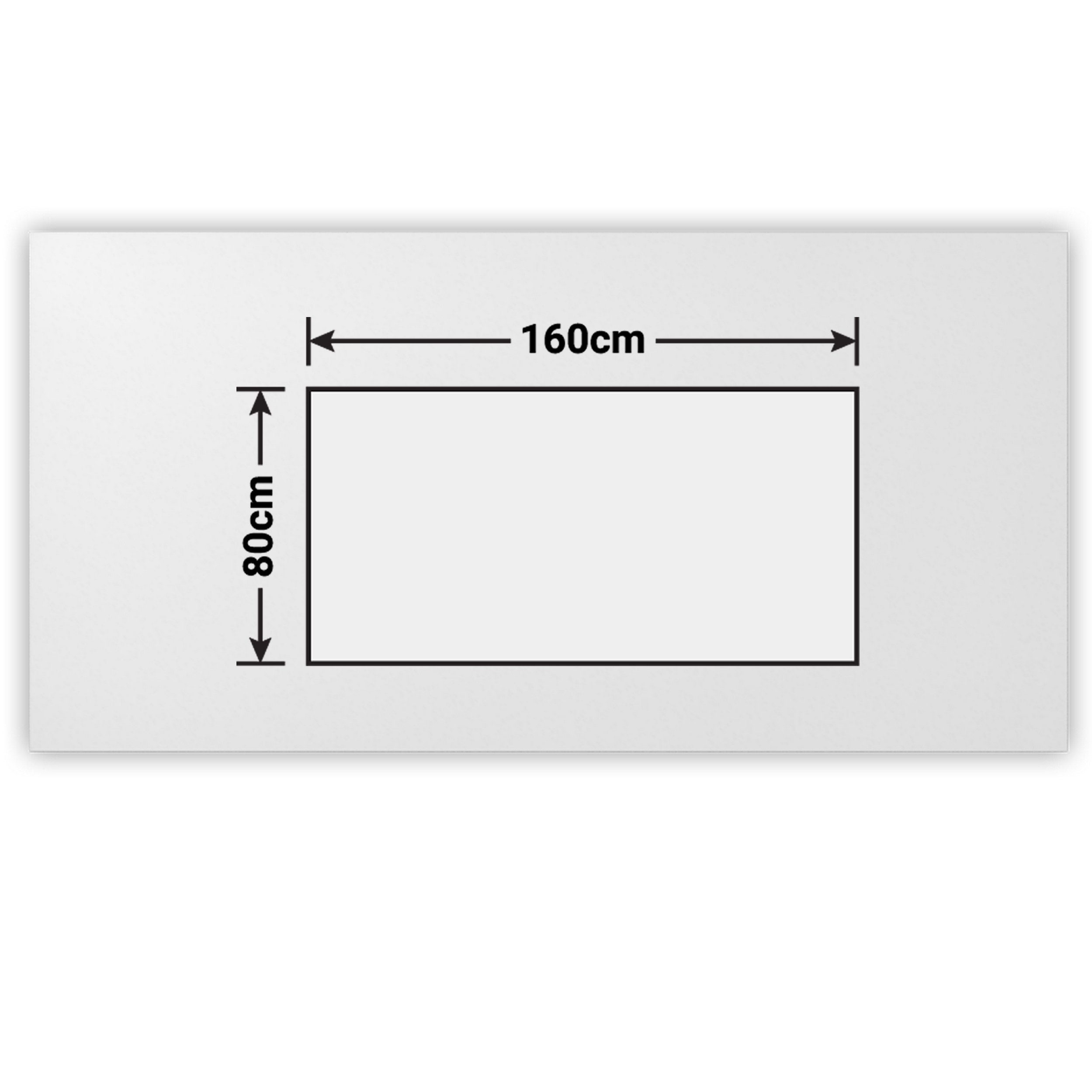Weiß Schreibtisch - cm bümö Serie-A, Schreibtisch 80 120 x Rechteck: Dekor: