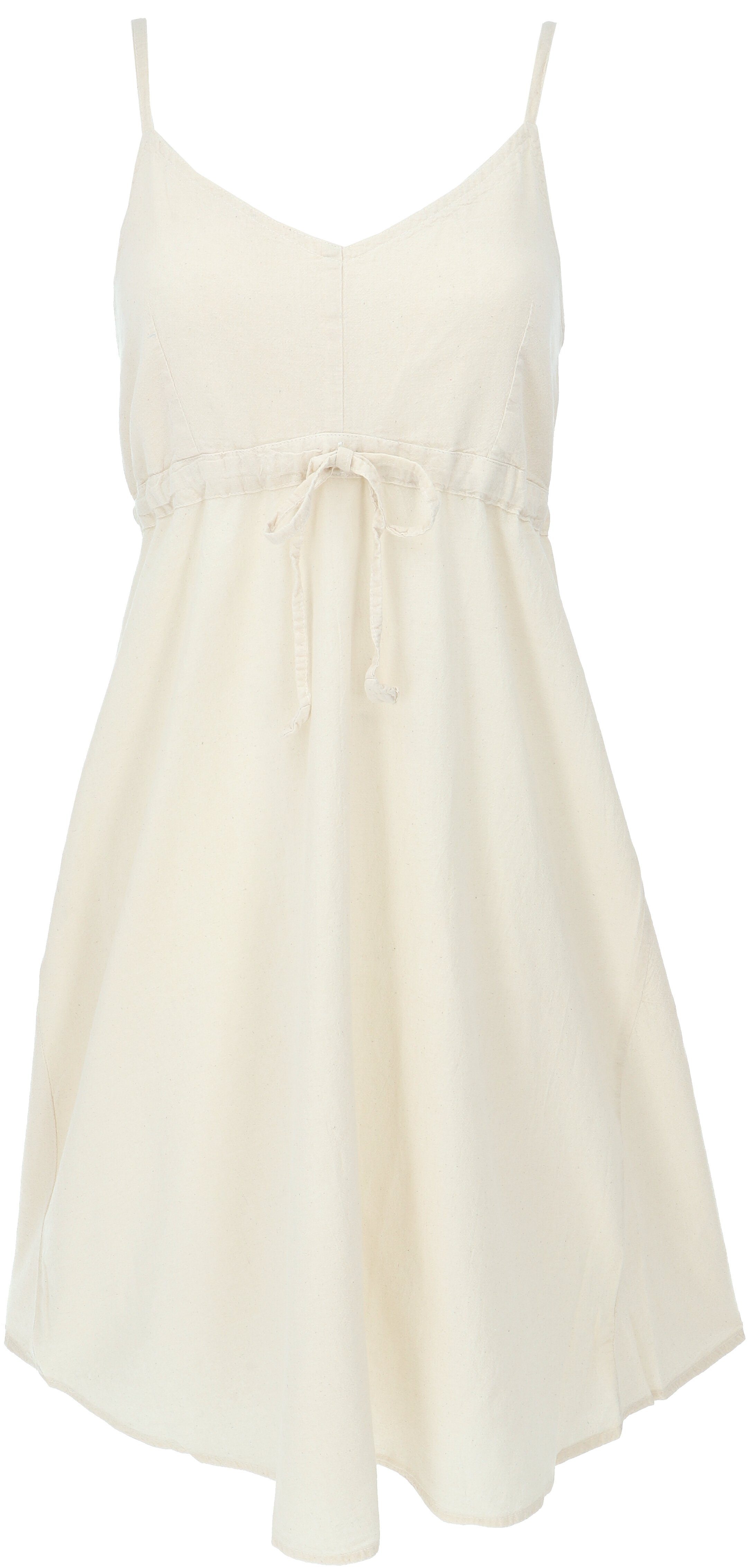 Guru-Shop Midikleid Einfarbiges Casual Trägerkleid, Baumwoll.. günstig online kaufen