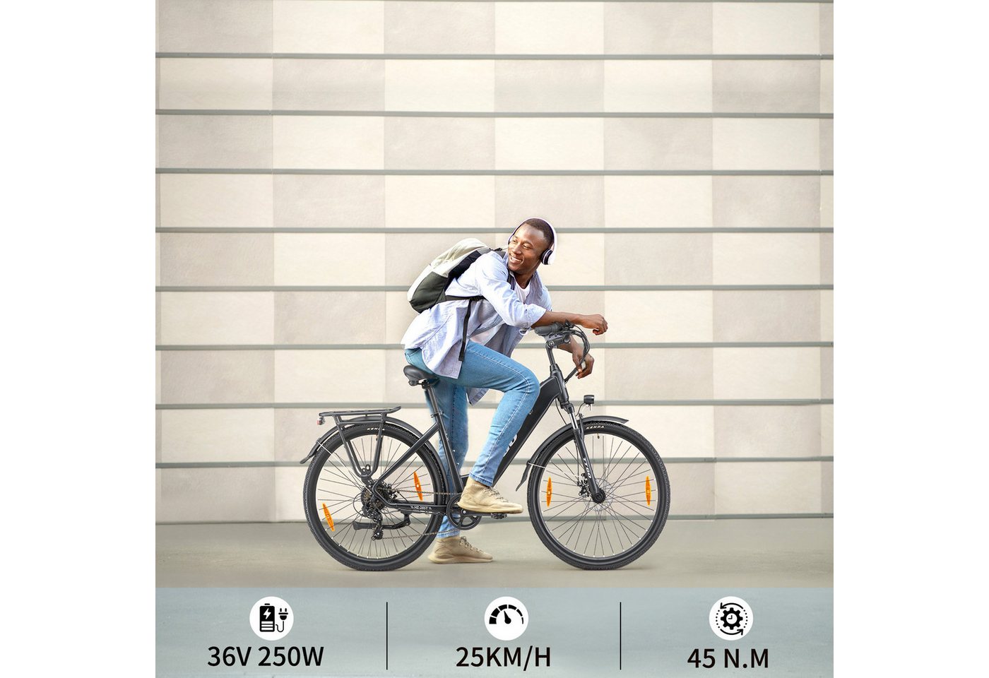 Thumbnail - ombar E-Bike E-Bike 28 Zoll 250W 36V 20Ah Elektrofahrrad Kilometerstand:90-110KM, 7 Gang, Heckmotor, 720 Wh, Cityrad mit...