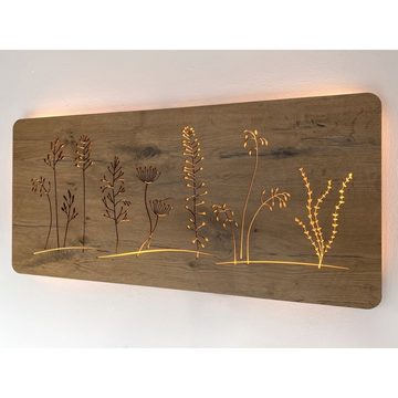 WohndesignPlus LED-Bild LED-Wandbild "Wiese" 90cm x 42cm mit Akku/Batterie, Natur, DIMMBAR! Viele Größen und verschiedene Dekore sind möglich.