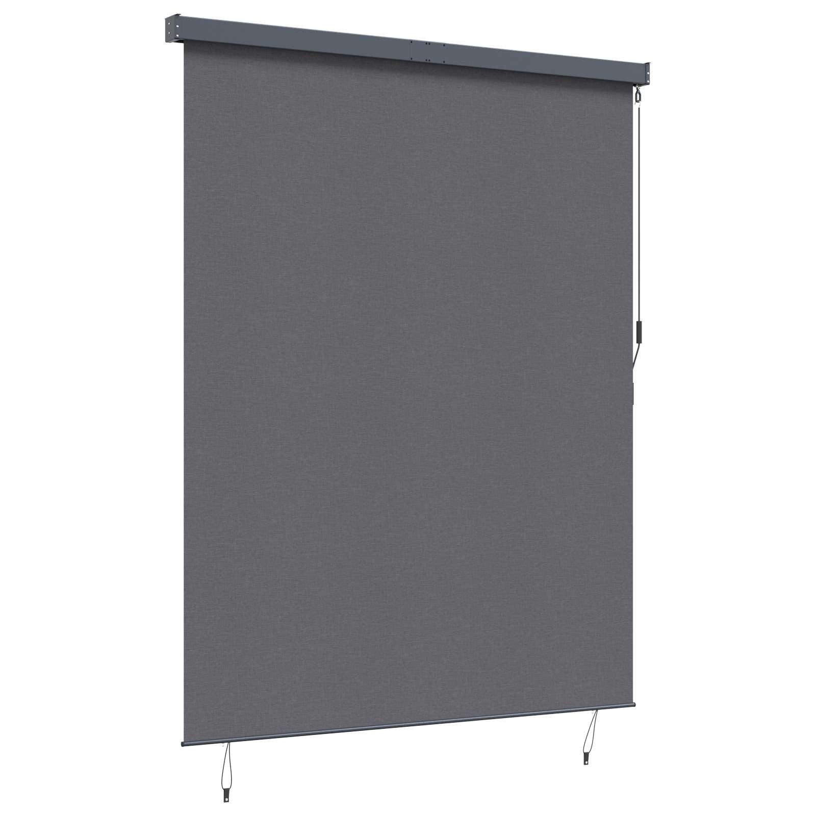 Rollo Rollo Anthrazit 220 x 250 cm Stoff und Aluminium, vidaXL