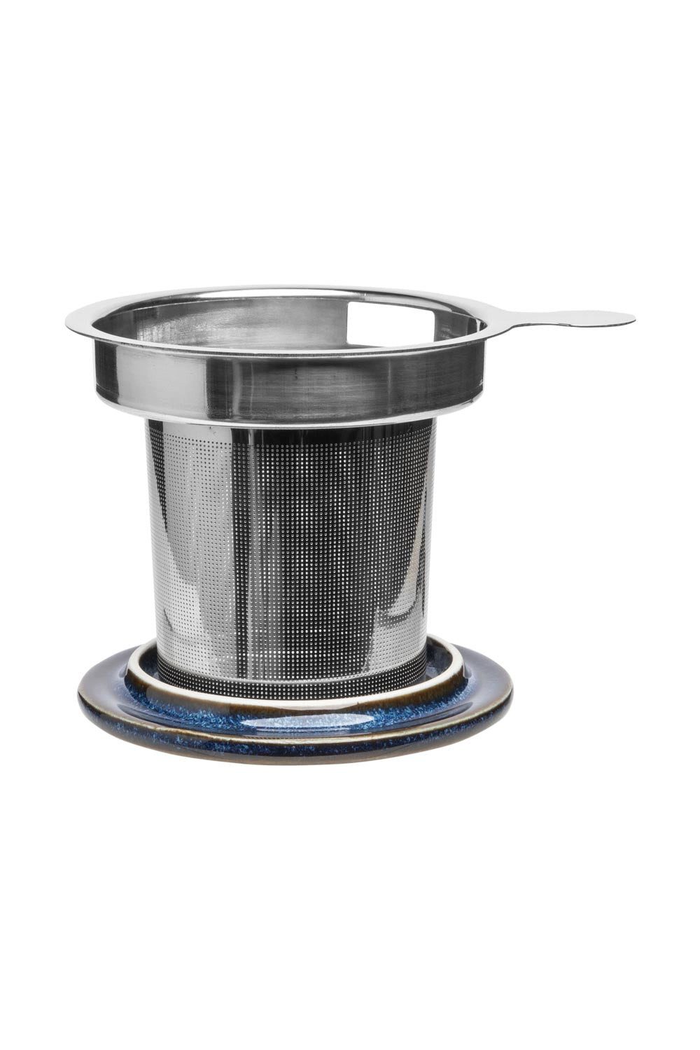 Tranquillo Tasse Tasse mit Teesieb INDUSTRIAL 410 ml blau