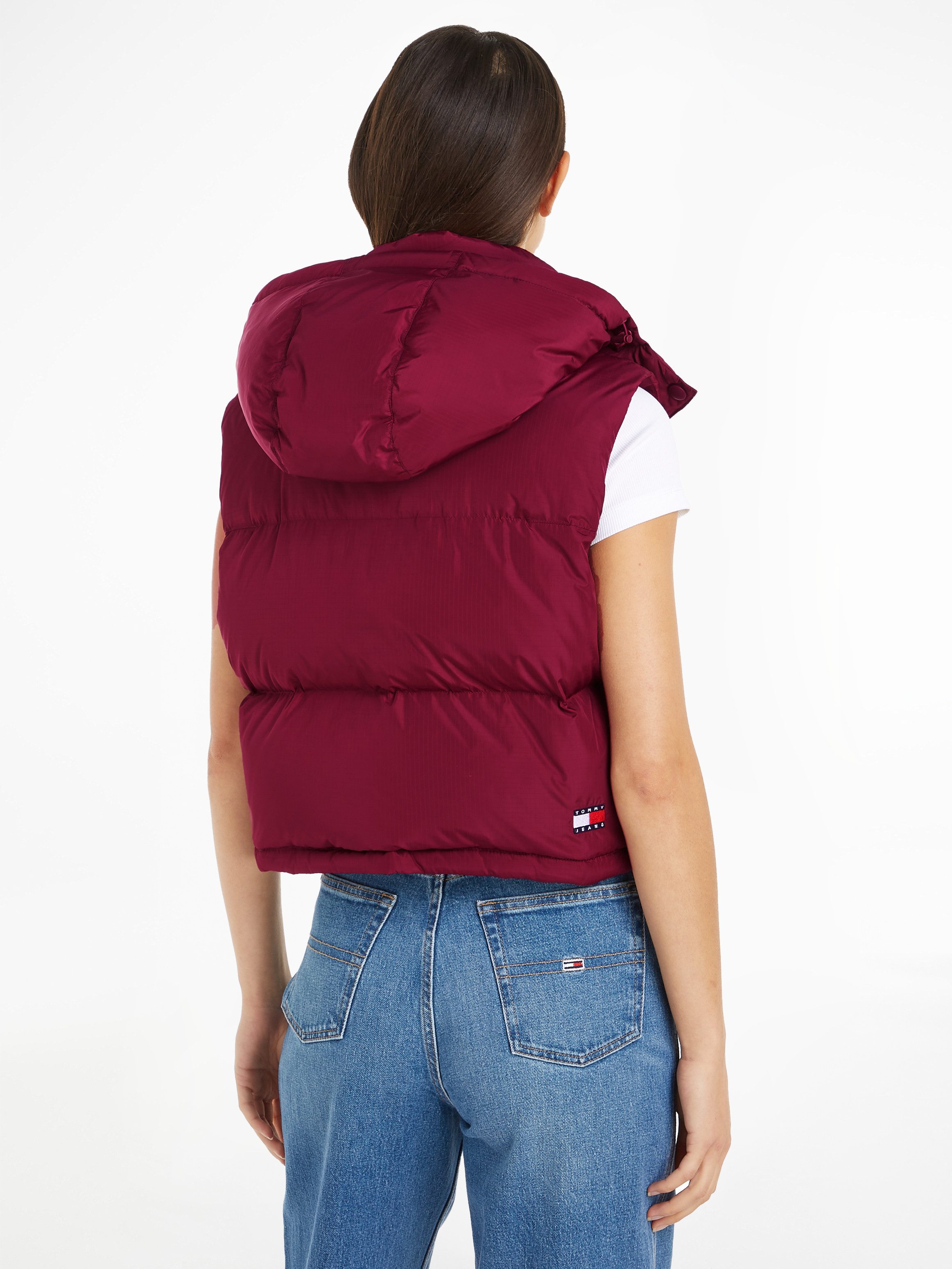 Tommy Jeans Steppweste TJW CRP ALASKA PUFFER VEST in modischer Cropped Form günstig online kaufen