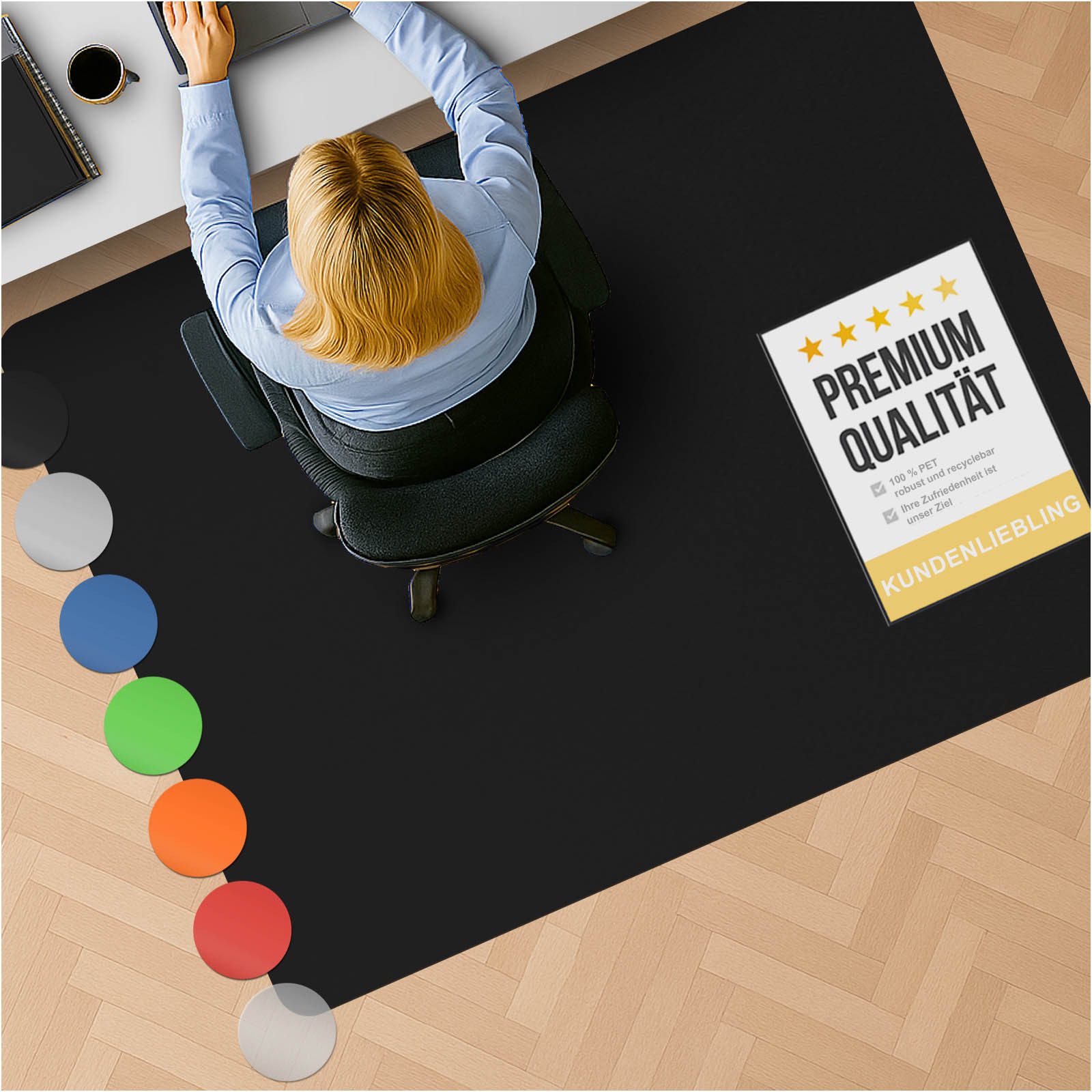 Nova Forma Bodenschutzmatte CHROMA, bunte Stuhlmatte in Trendfarben - Boden günstig online kaufen