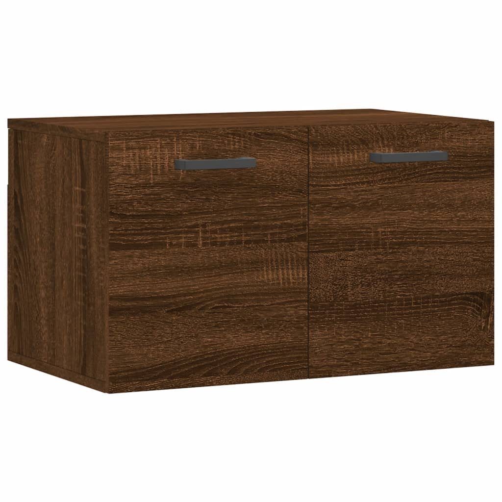 60x36,5x35cm (1-St) Braune Holzwerkstoff Eiche Fächerschrank Wandschrank Braun Eichen-Optik vidaXL