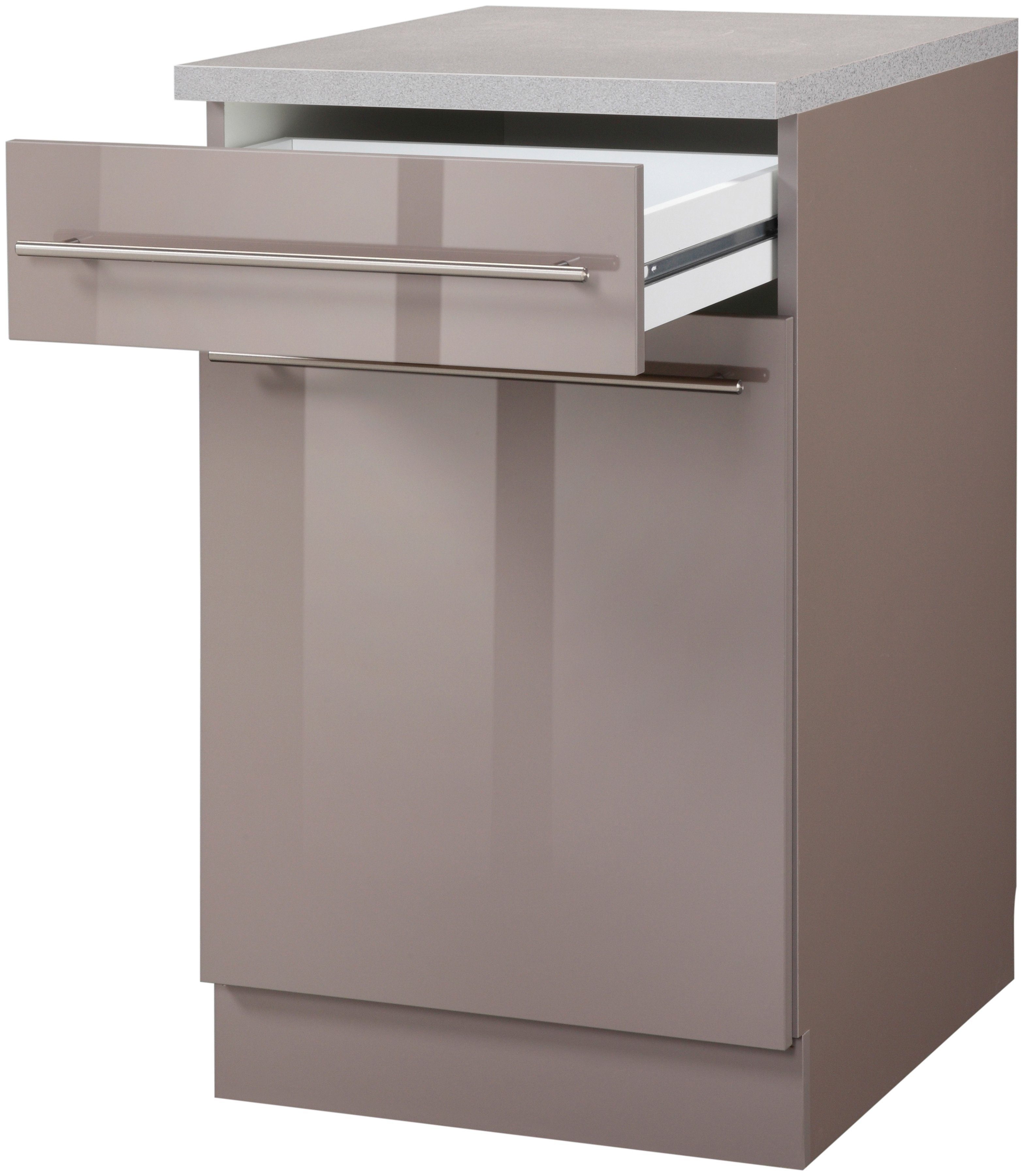 wiho Küchen Unterschrank Chicago 40 cm breit, 1 Schubkasten und 1 Tür – Bild 2 von 5