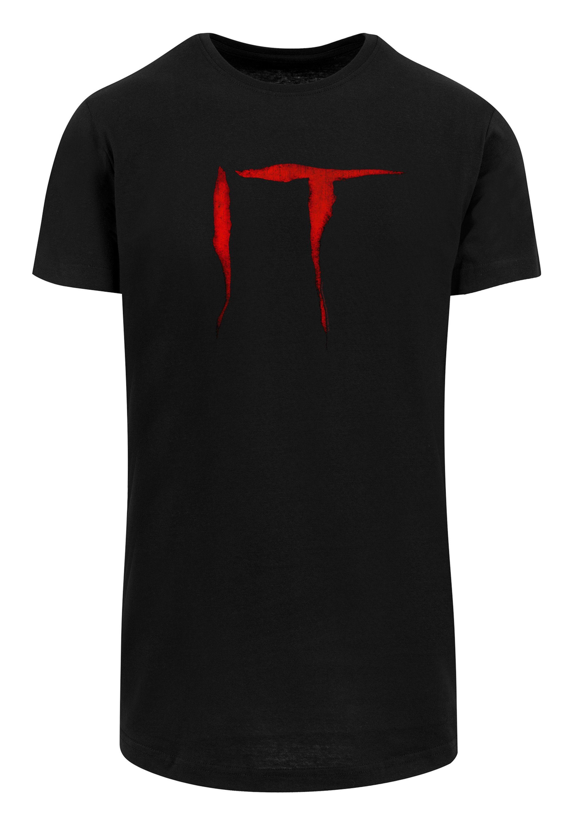 F4NT4STIC T-Shirt Long Cut T-Shirt IT Film ES Stephen King Distressed Logo  Print, Sehr weicher Baumwollstoff mit hohem Tragekomfort