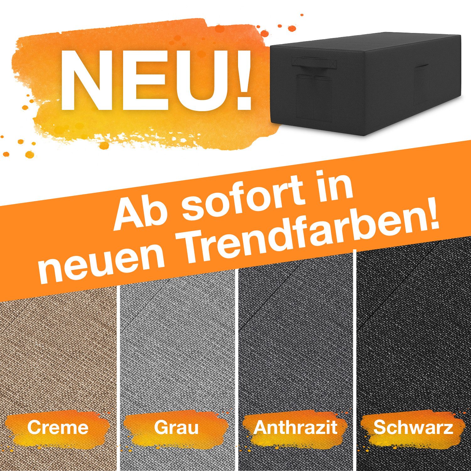 ELONEO Betthusse für Klappmatratze, mit seitlichen Taschen, Transportgriffen, Matratzenschutz – Bild 4 von 5