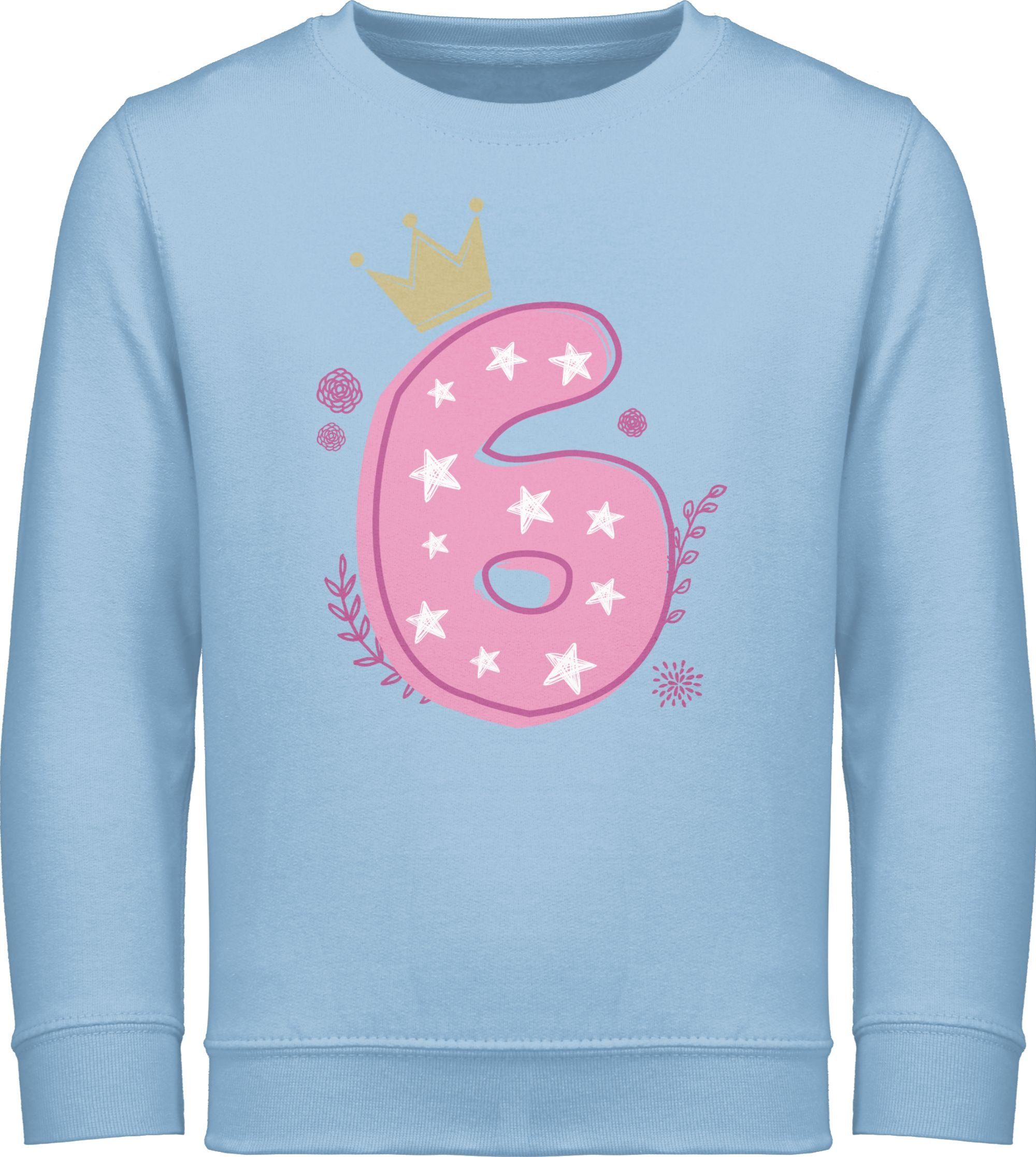 Shirtracer Sweatshirt »Sechster Mädchen Krone Sterne - 6. Geburtstag -  Kinder Premium Pullover« ich bin jetzt 6 - pullis für jungs online kaufen |  OTTO
