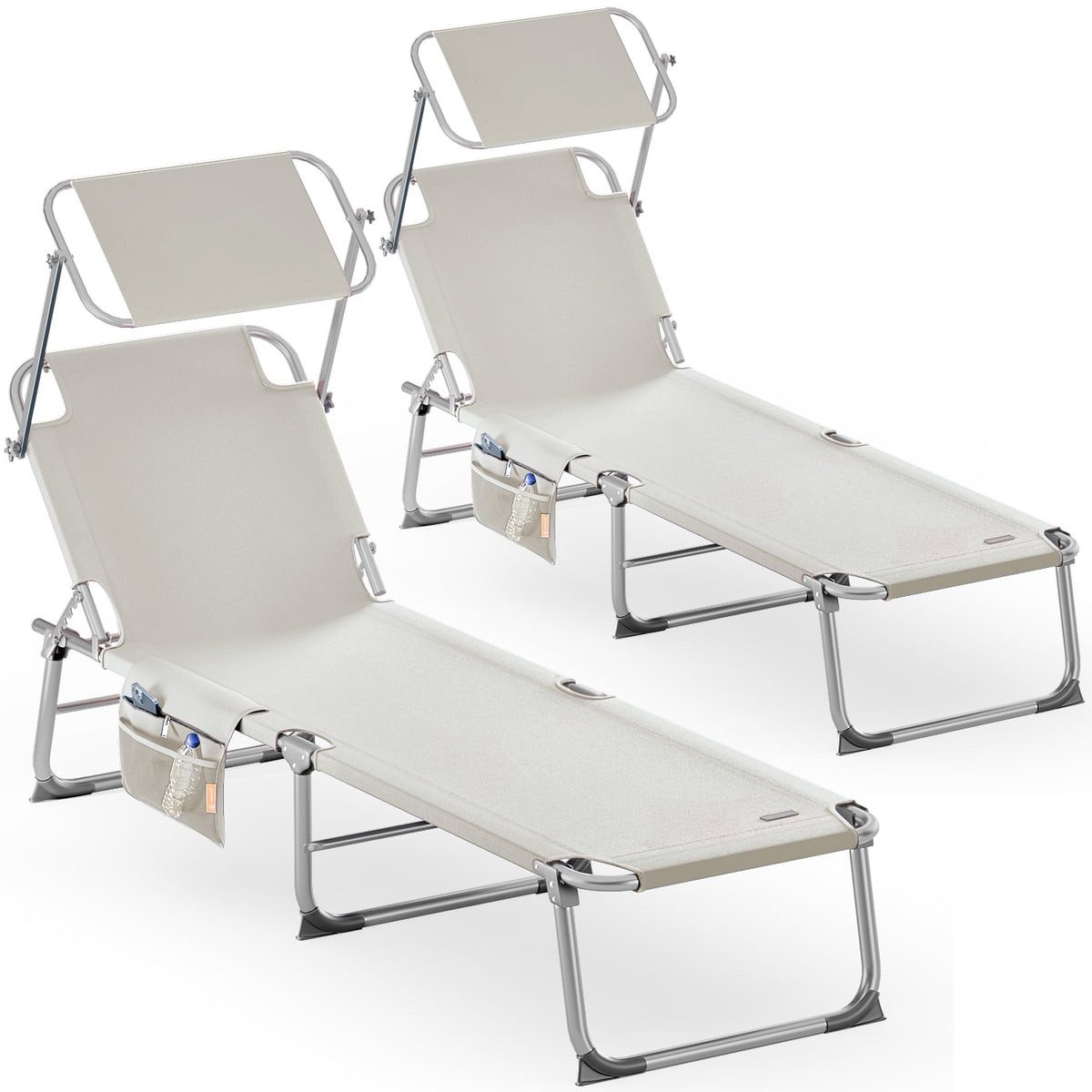 Casaria Gartenliege Ibiza, 2 St., Alu günstig online kaufen