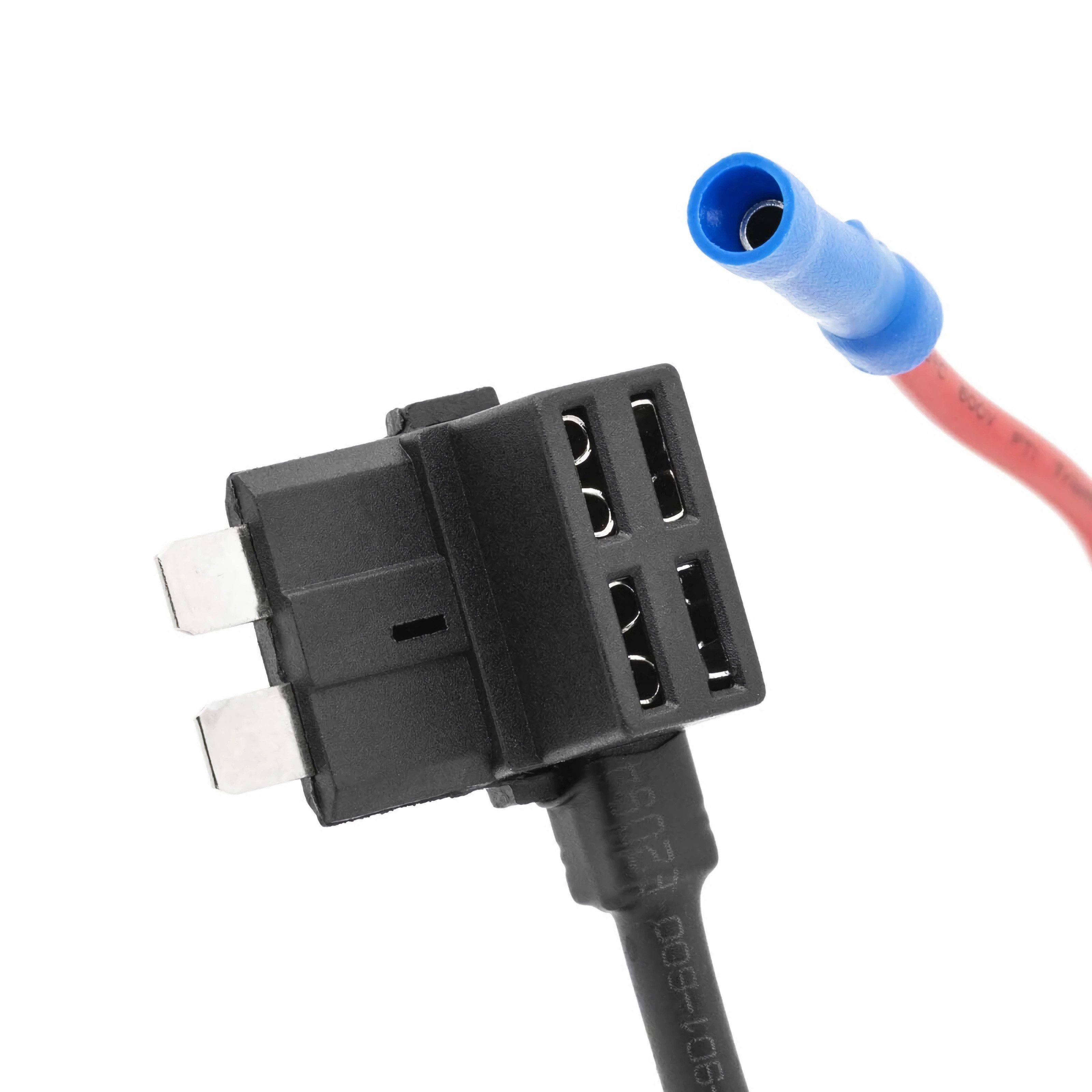 Bolwins L53 Strom Dieb Abgreifer Verteiler Sicherung Adapter Kabel Verstärker Stromkabel, ATO Flachsicherungsstecker, Standard Sicherungskasten Anschluss, Sicherungshalter mit Abzweig, Steckverteiler Adapter (15 cm), Einfache Spannungsabnahme, sichere Verbindung
