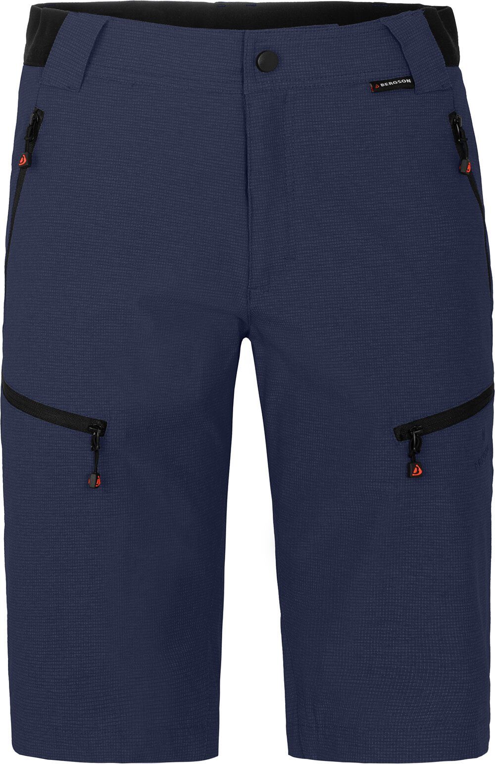 Bermuda Herren Wandershorts, Normalgrößen, LEBIKO elastisch, peacoat robust, Bergson blau Outdoorhose