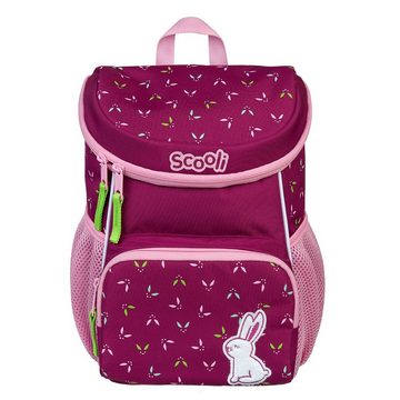 Scooli Kinderrucksack Mini-Me Rosie Rabbit (Set, inkl. Turnbeutel, Brotdose und Trinkflasche), Mädchen Rucksack Set in Violett / Lila mit niedlichem Hase