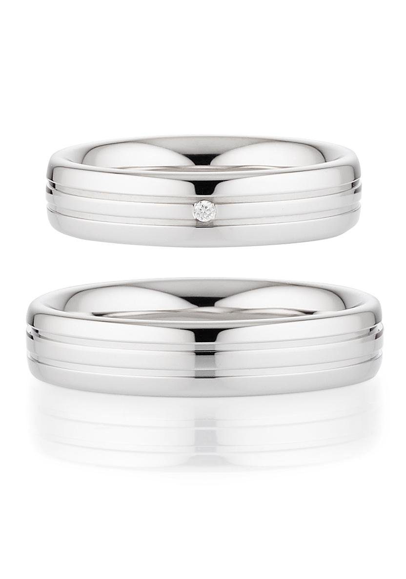 Bruno Banani Trauring Schmuck Geschenk Ehering Hochzeit Damenring Herrenring, wahlweise mit oder ohne Brillant, Made in Germany