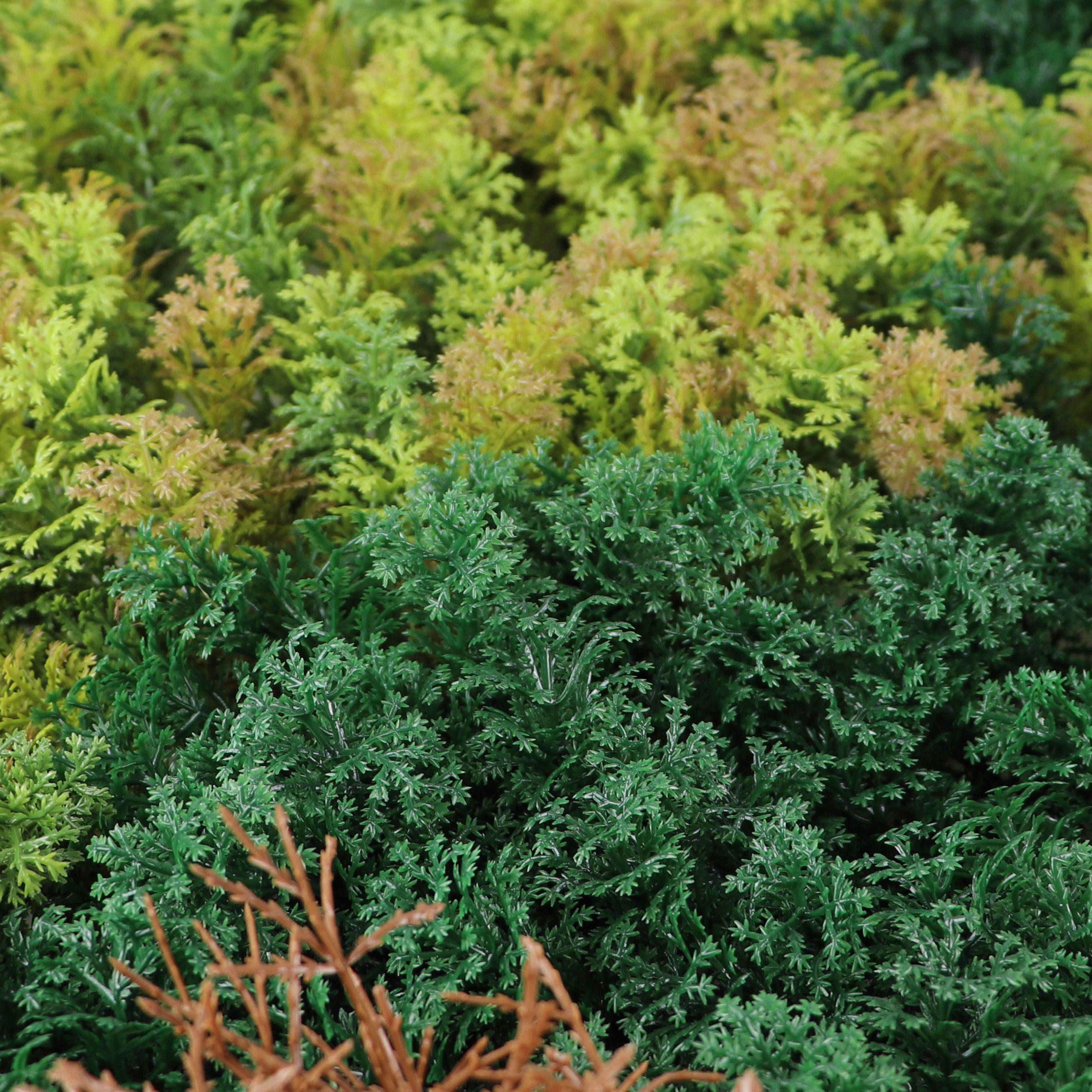 Kunstpflanze Kunstpflanze Pflanzenwand 100x100, Primaflor-Ideen in Textil, Wanddeko, realistische Optik, In- und Outdoor geeignet, UV-beständig