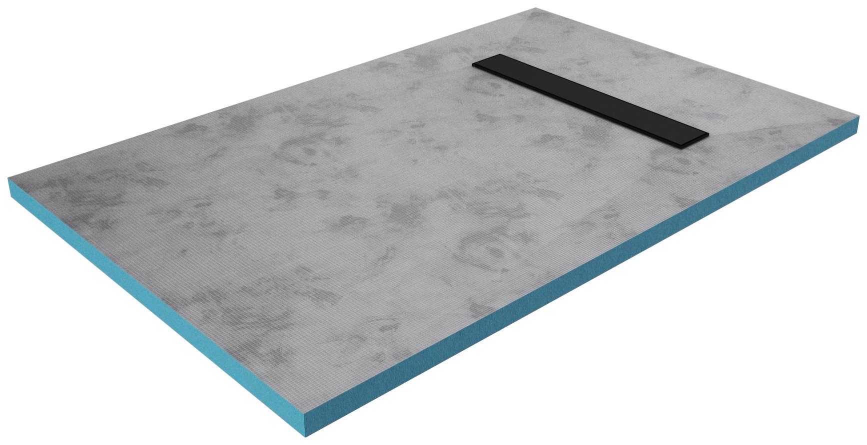 Marwell Duschwanne, rechteckig, Extrudiertes Polystyrol (XPS), individuell zuschneidbares und befliesbares Duschelement