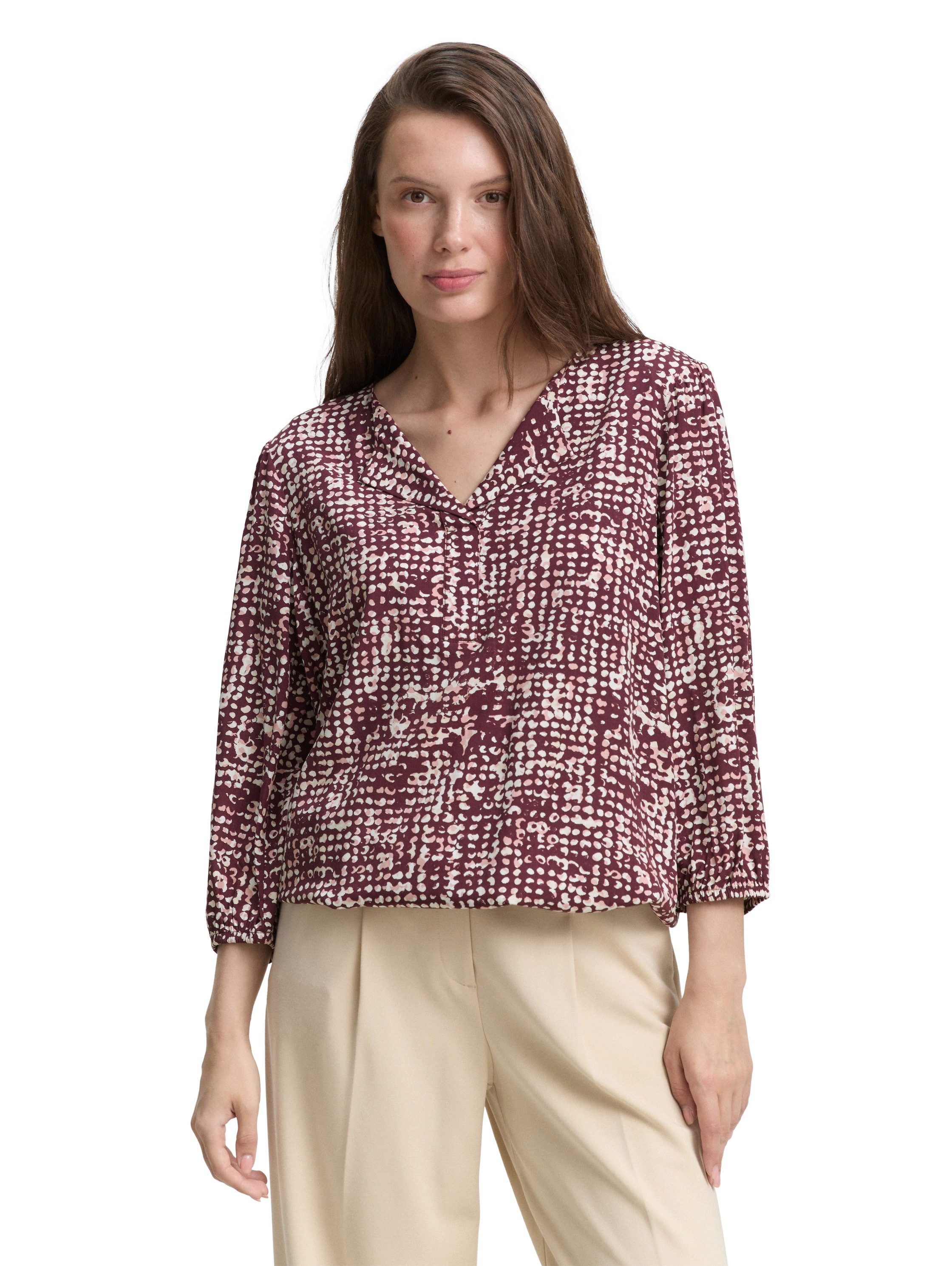 TOM TAILOR Shirtbluse mit All-Over Print günstig online kaufen