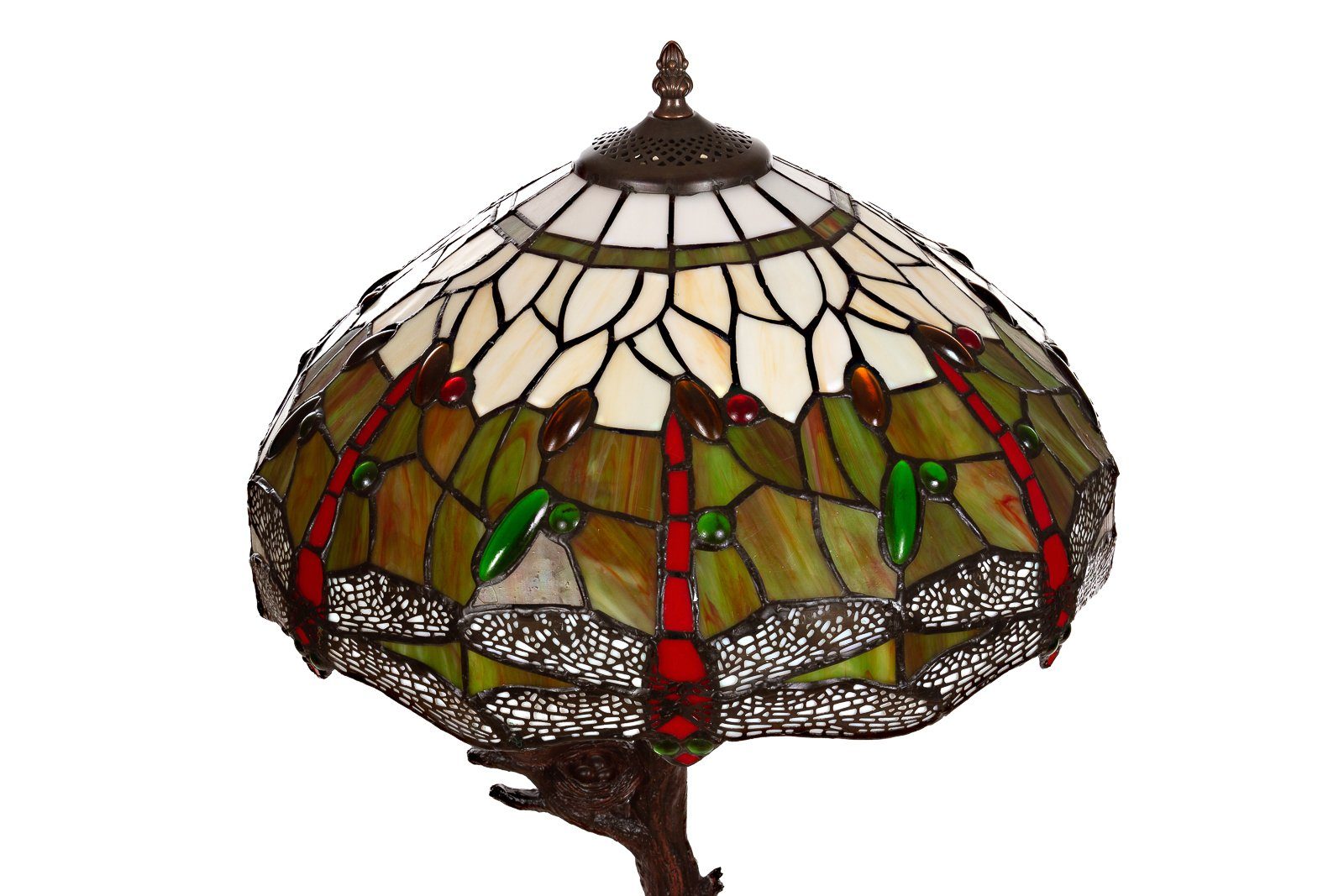 BIRENDY Stehlampe Lampe im Tiffany-Stil 16 Zoll Libelle Tiere Rose Tischlam günstig online kaufen