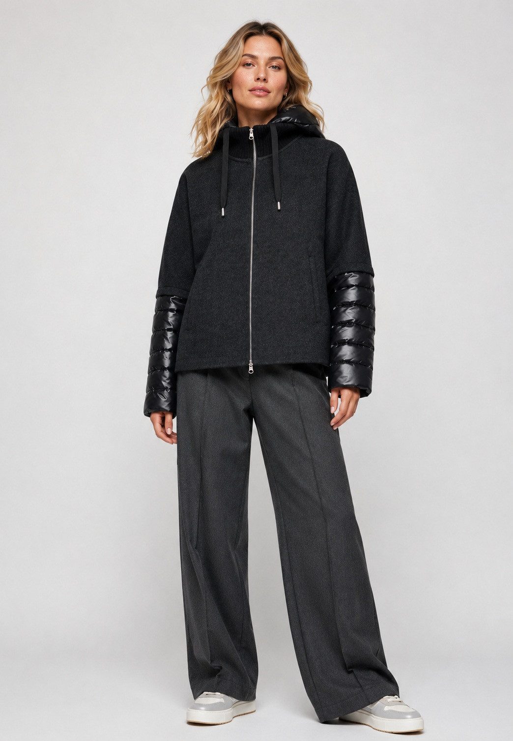 MILESTONE Wolljacke MSAzalea im Material Mix aus Wolle Doubleface und Stepp – Bild 5 von 5